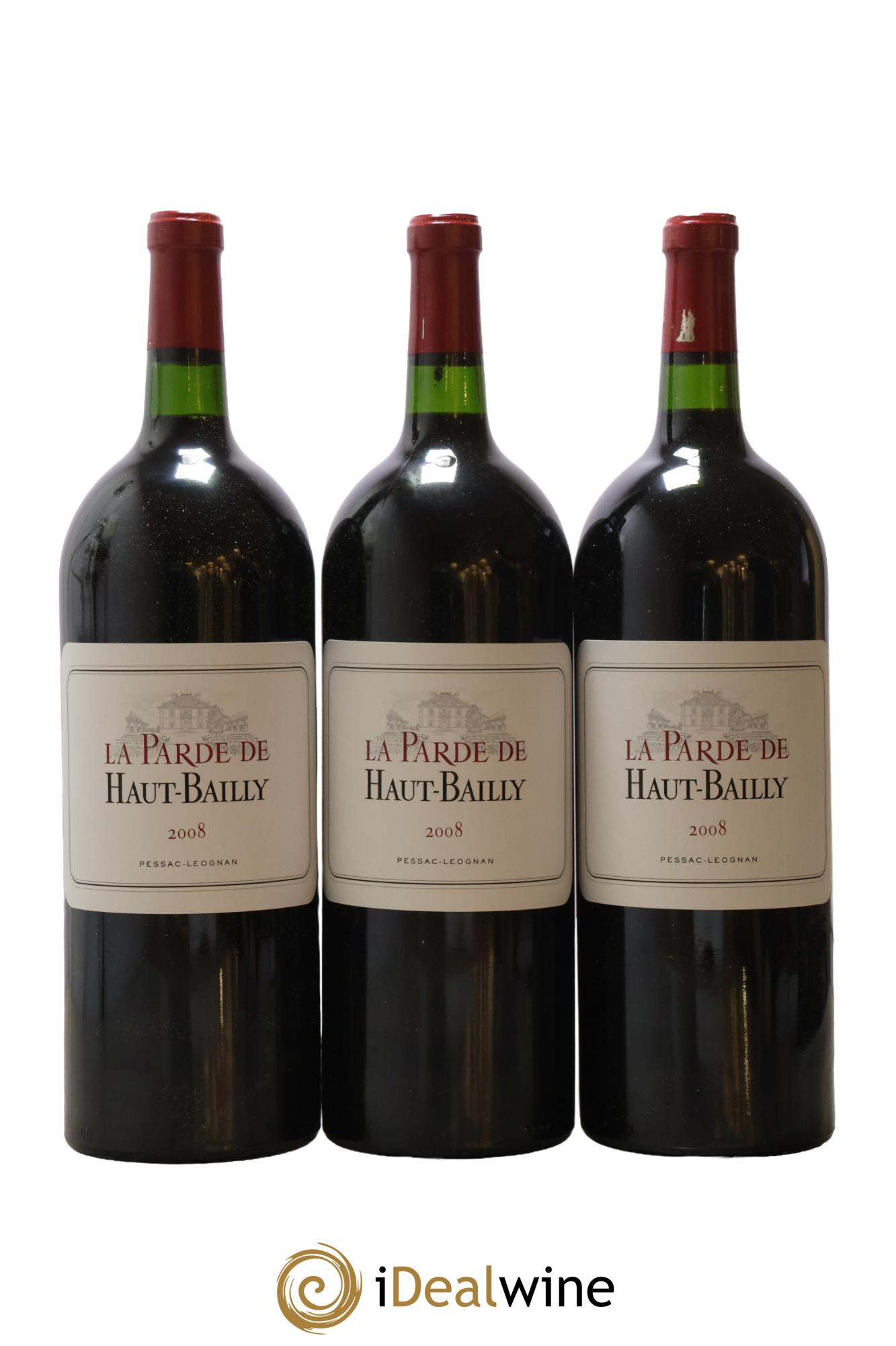 Haut Bailly II (Anciennement La Parde de Haut-Bailly) Second Vin  2008 - Lot de 6 magnums - 4