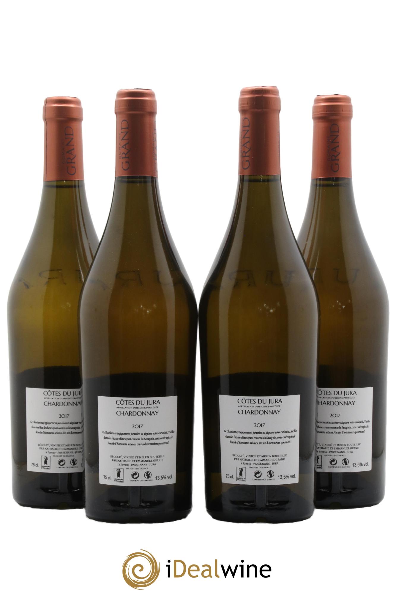 Côtes du Jura Chardonnay Domaine Grand 2017 - Lot de 4 bouteilles - 1