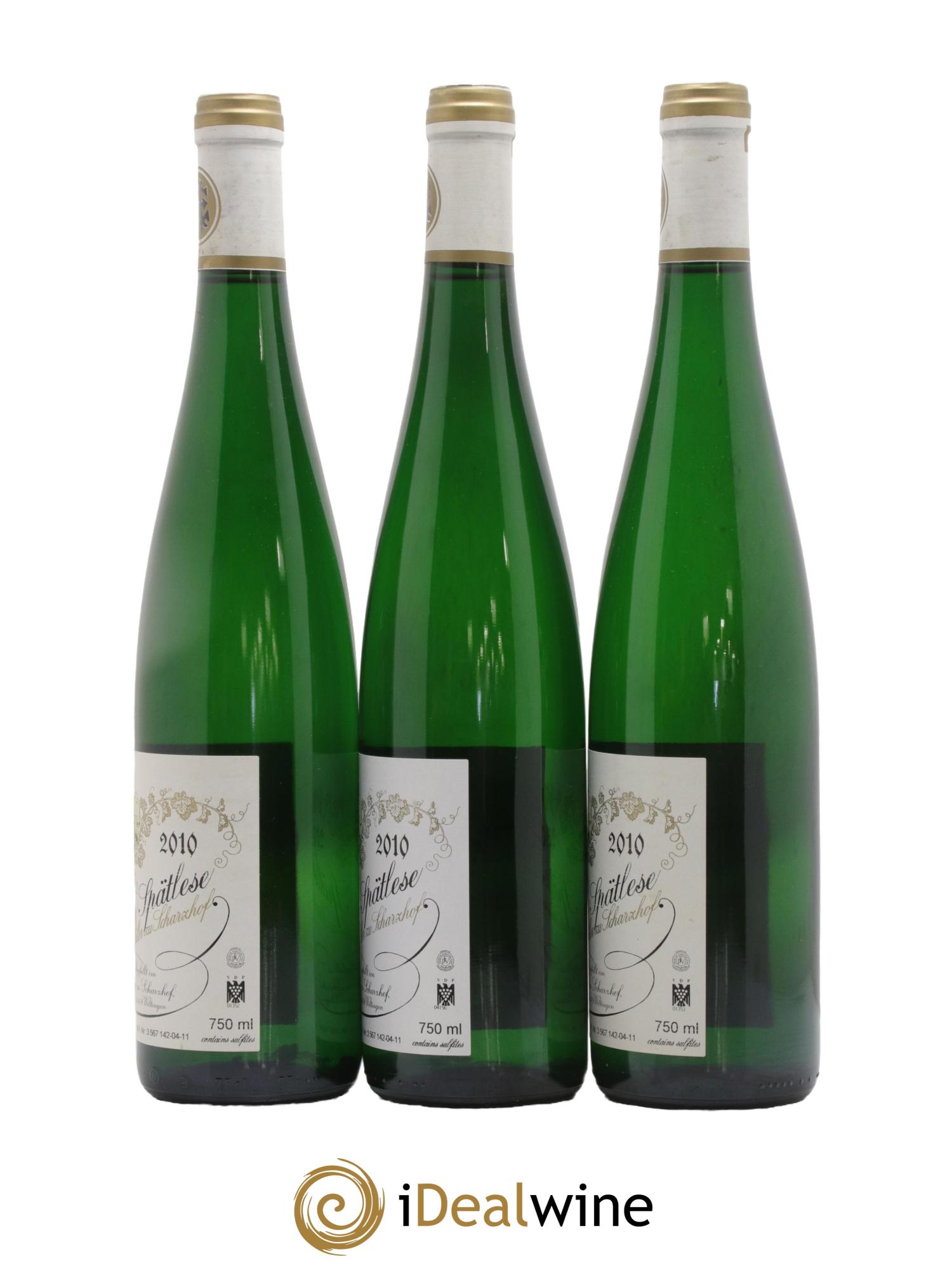 Riesling Scharzhofberger Spatlese Egon Muller 2010 - Lot de 3 bouteilles - 1