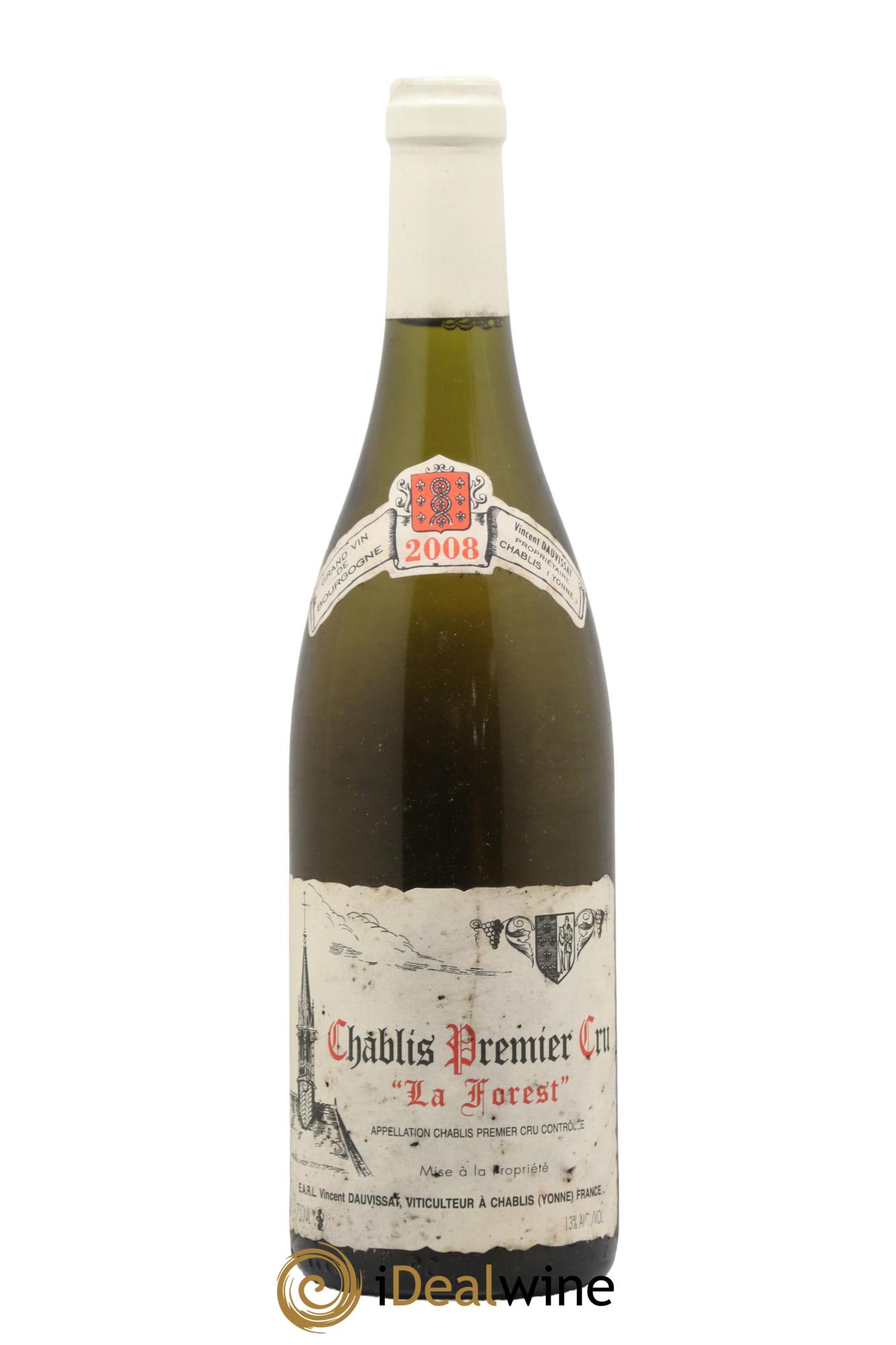 Chablis 1er Cru La Forest Vincent Dauvissat (Domaine) 2008 - Lot de 1 bouteille - 0