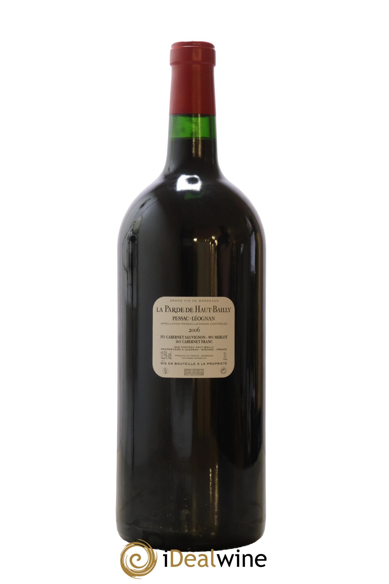 Haut Bailly II (Anciennement La Parde de Haut-Bailly) Second Vin 2006 - Lot de 1 double magnum - 2