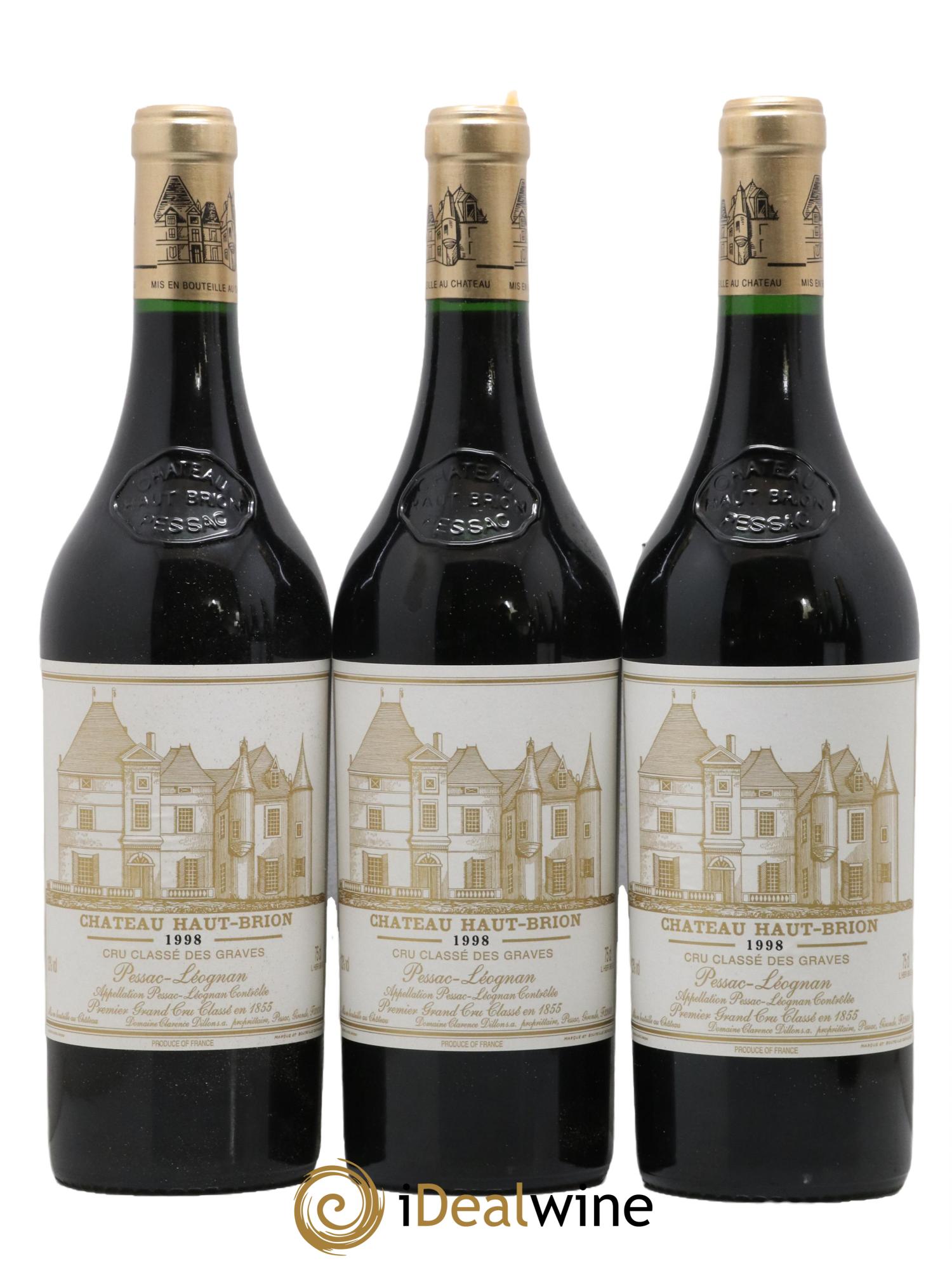 Château Haut Brion 1er Grand Cru Classé 1998 - Lotto di 6 bottiglie - 1