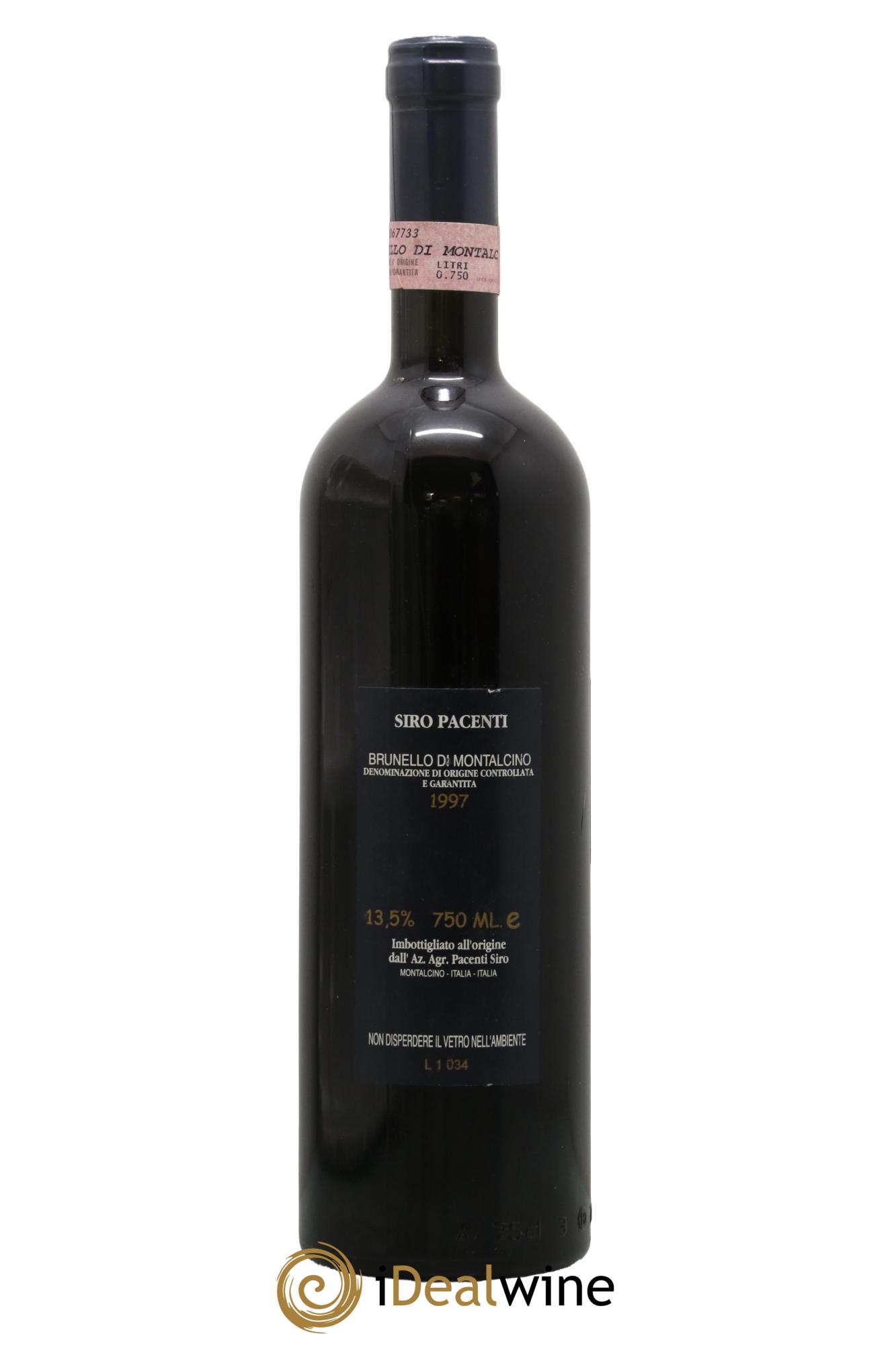 Brunello di Montalcino Pacenti Siro 1997 - Posten von 1 Flasche - 1