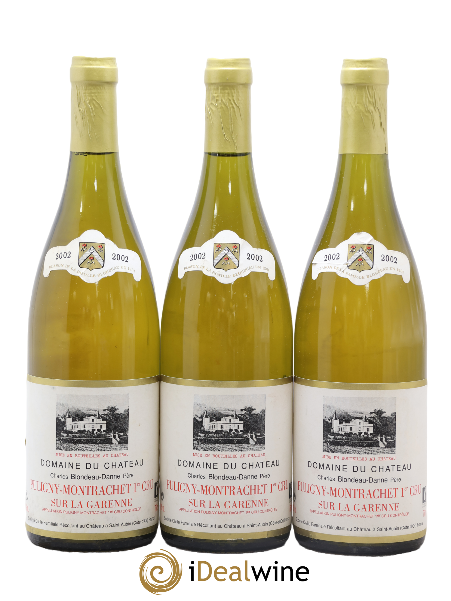 Puligny-Montrachet 1er Cru Sur la Garenne Domaine du Château Blondeau 2002 - Lot of 3 bottles - 0