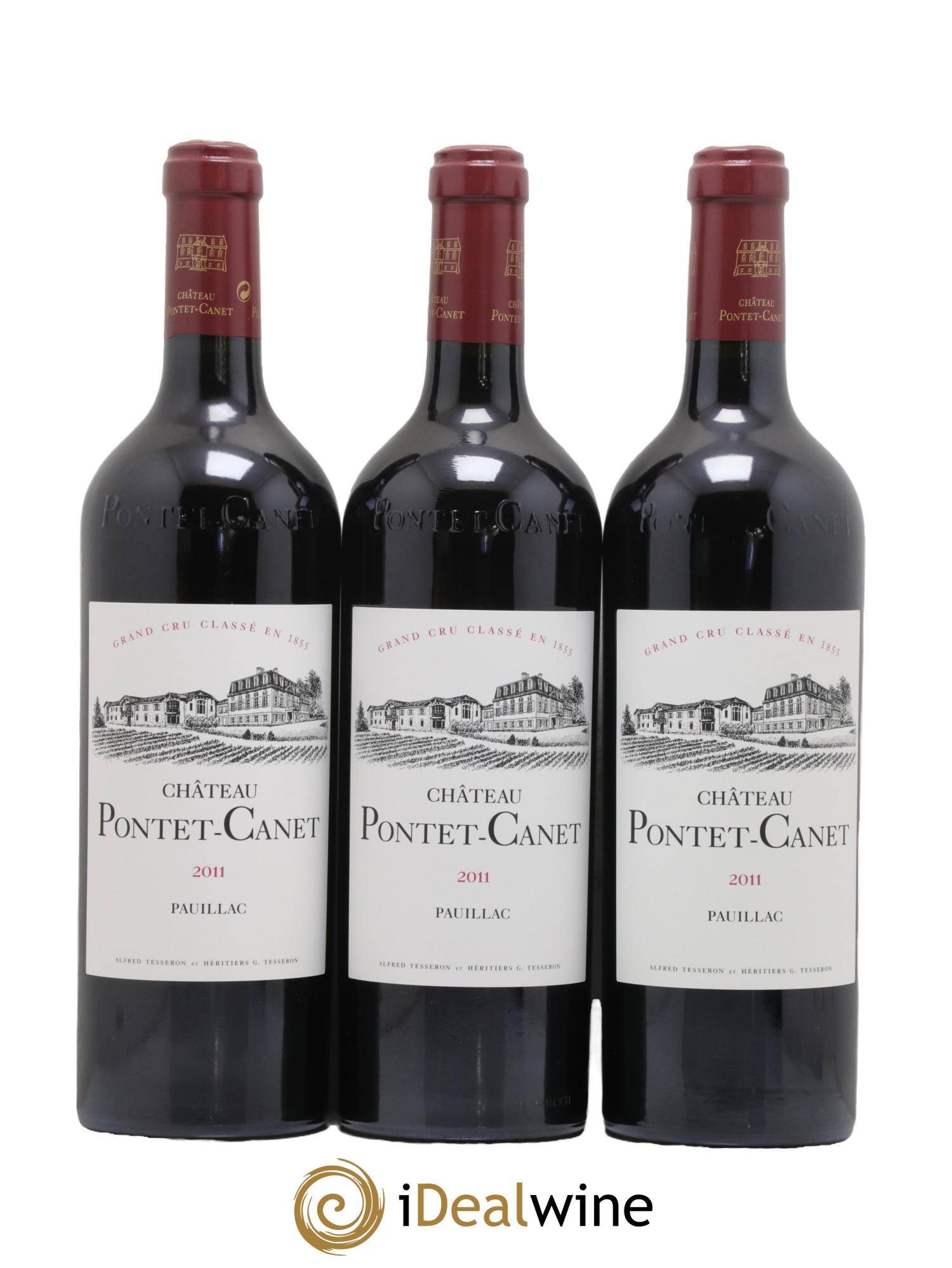 Château Pontet Canet 5ème Grand Cru Classé  2011 - Posten von 6 Flaschen - 2