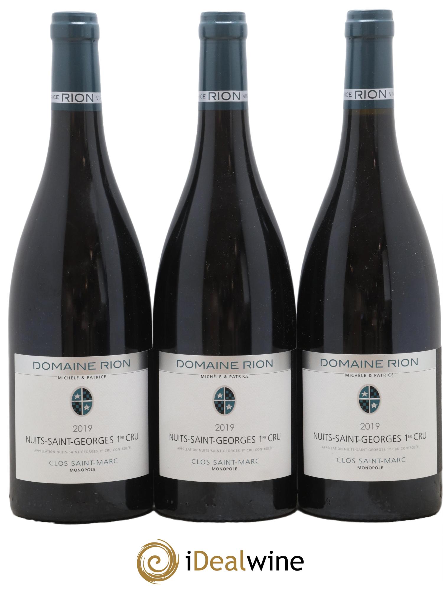 Nuits-Saint-Georges 1er Cru Clos Saint Marc Patrice Rion (Domaine) 2019 - Lot de 3 bouteilles - 0