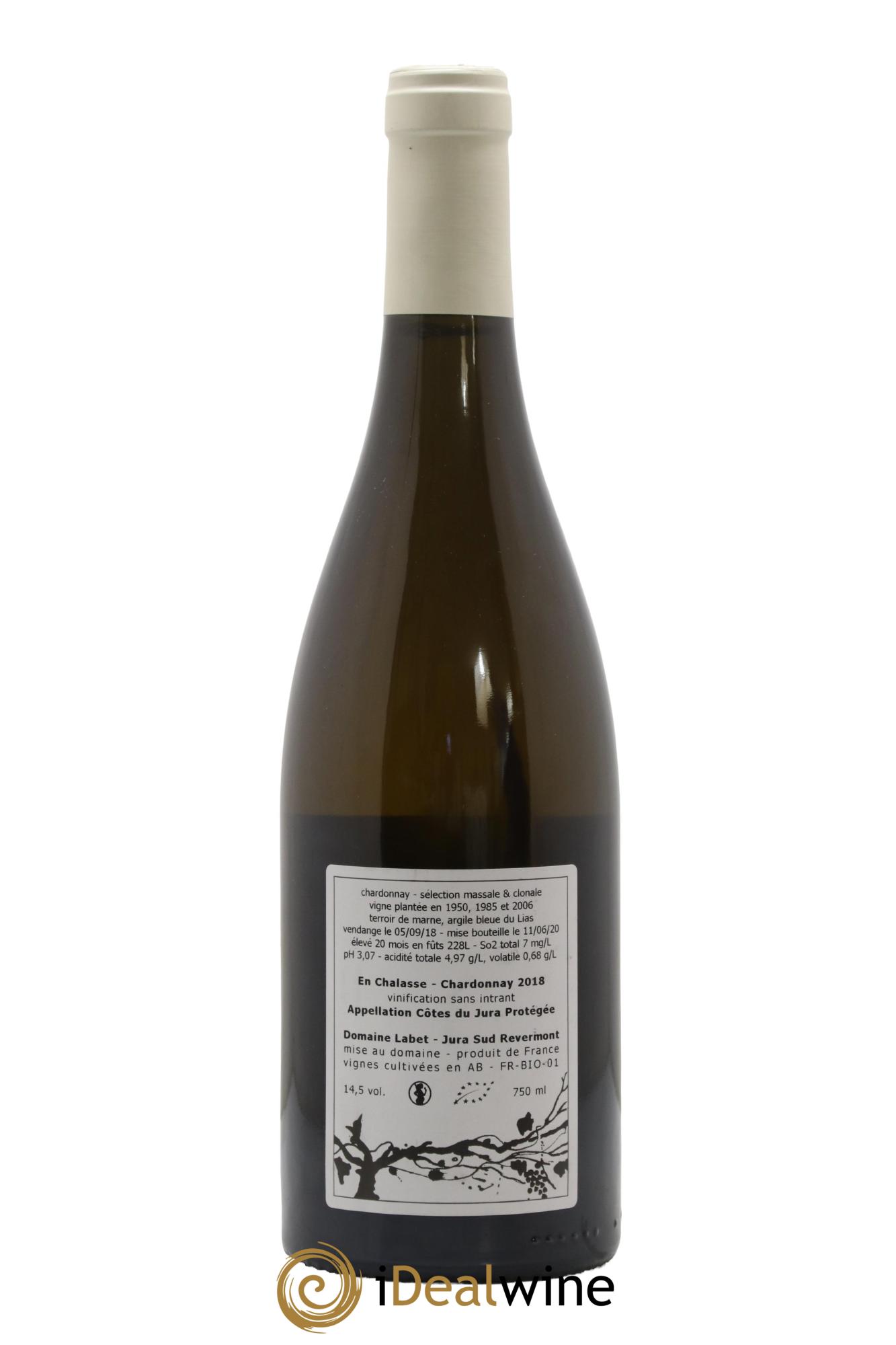 Côtes du Jura Chardonnay En Chalasse Romain - Julien - Charline Labet 2018 - Lot de 1 bouteille - 1
