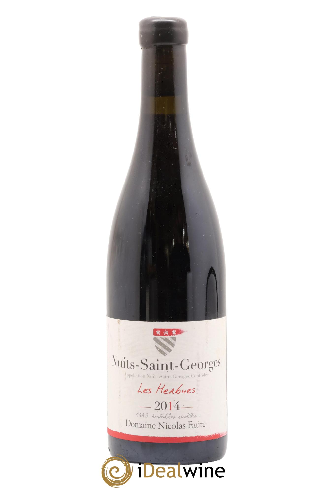 Nuits-Saint-Georges Les Herbues Nicolas Faure 2014 - Lot de 1 bouteille - 0
