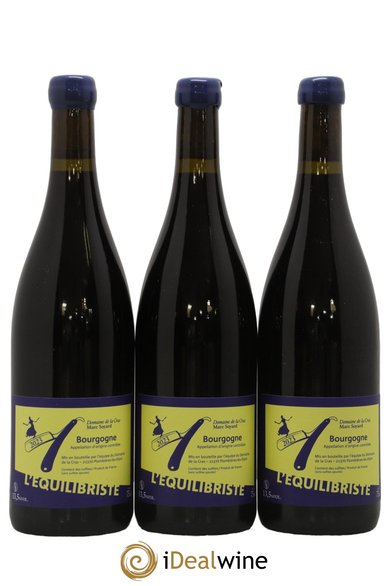 Bourgogne L'équilibriste Domaine de la Cras - Marc Soyard 2023 - Lot de 3 bouteilles - 0
