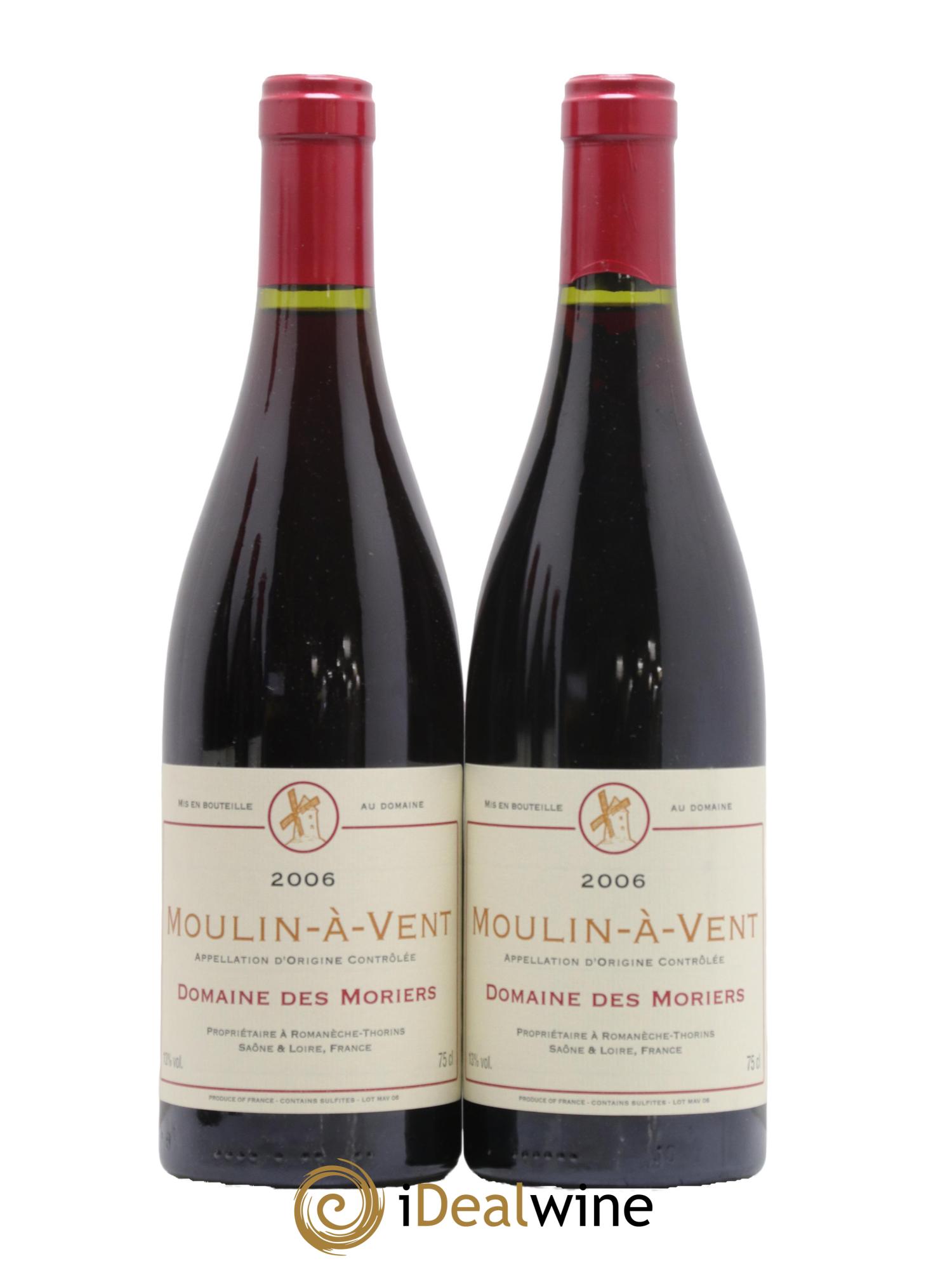 Moulin-à-Vent Moriers 2006 - Lot de 2 bouteilles - 0