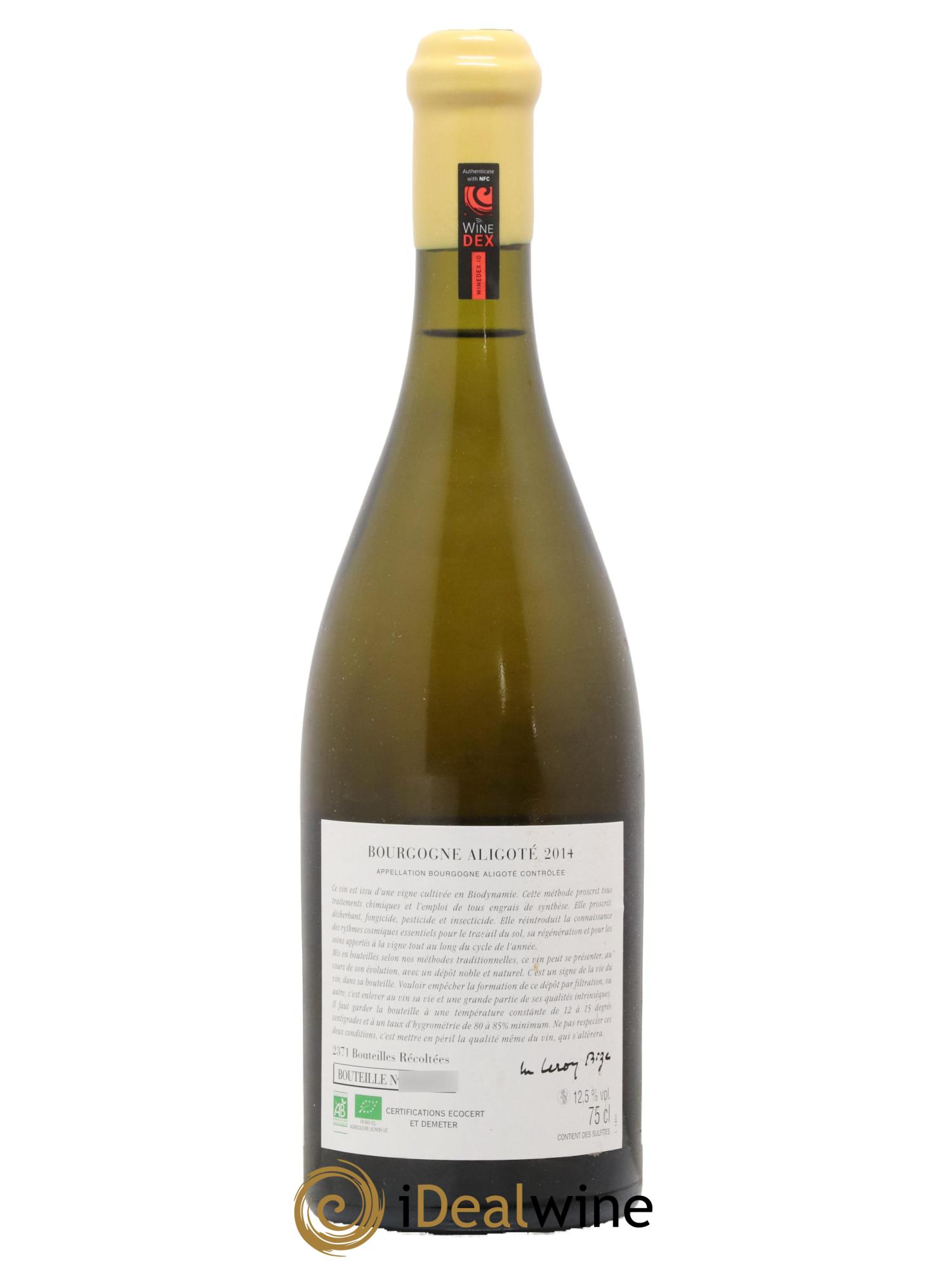Bourgogne Aligoté Sous Chatelet d'Auvenay (Domaine) 2014 - Lot de 1 bouteille - 1