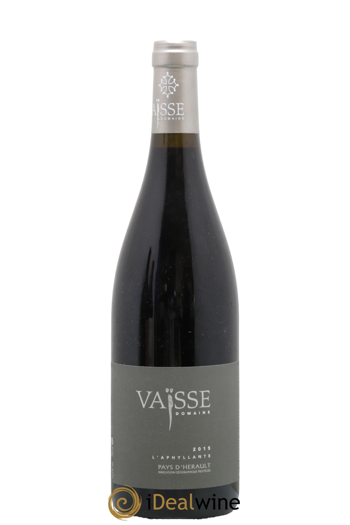 Pays d'Hérault L'Aphyllante Vaisse (Domaine) 2015 - Lot de 1 bouteille - 0