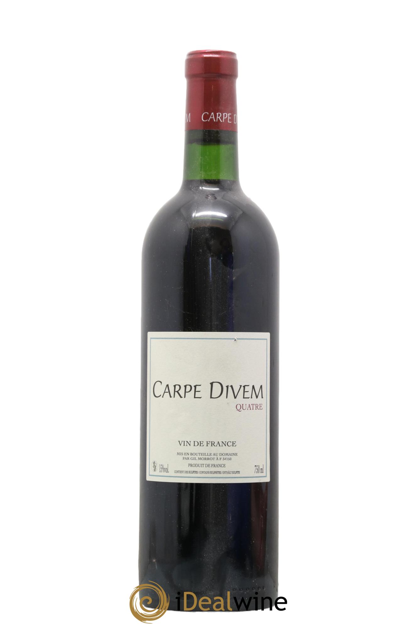 Vin de France Quatre Carpe Divem Gil Morrot - Lot de 1 bouteille - 0