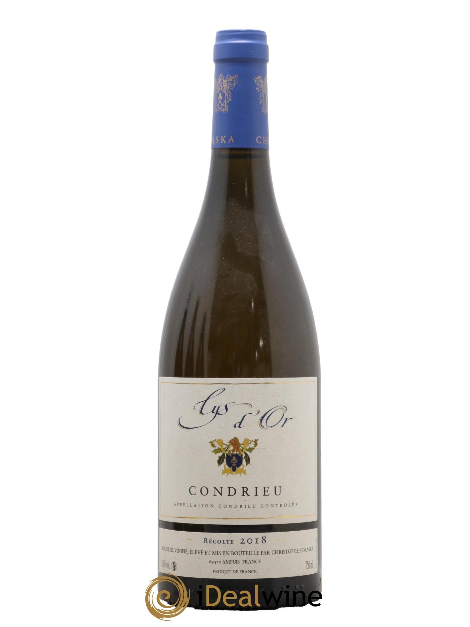 Condrieu Lys D'Or Semaska 2018 - Lot de 1 bouteille - 0