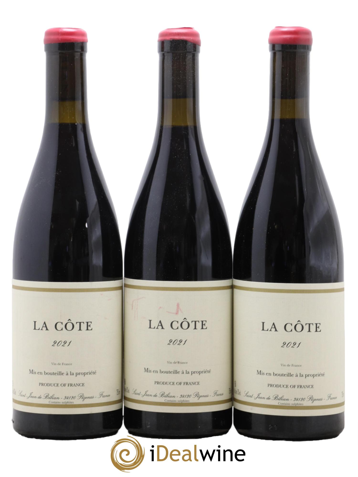 Vin de France La Côte Prieuré St-Jean de Bébian 2021 - Lot de 3 bouteilles - 0