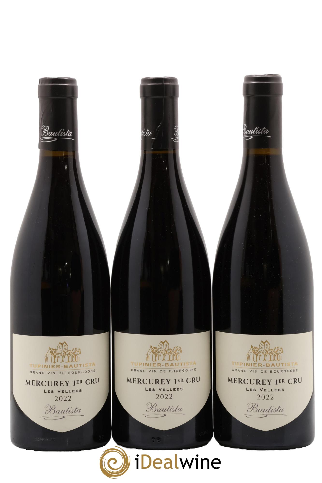 Mercurey 1er Cru Les Vellees Tupinier Bautista 2022 - Posten von 3 Flaschen - 0