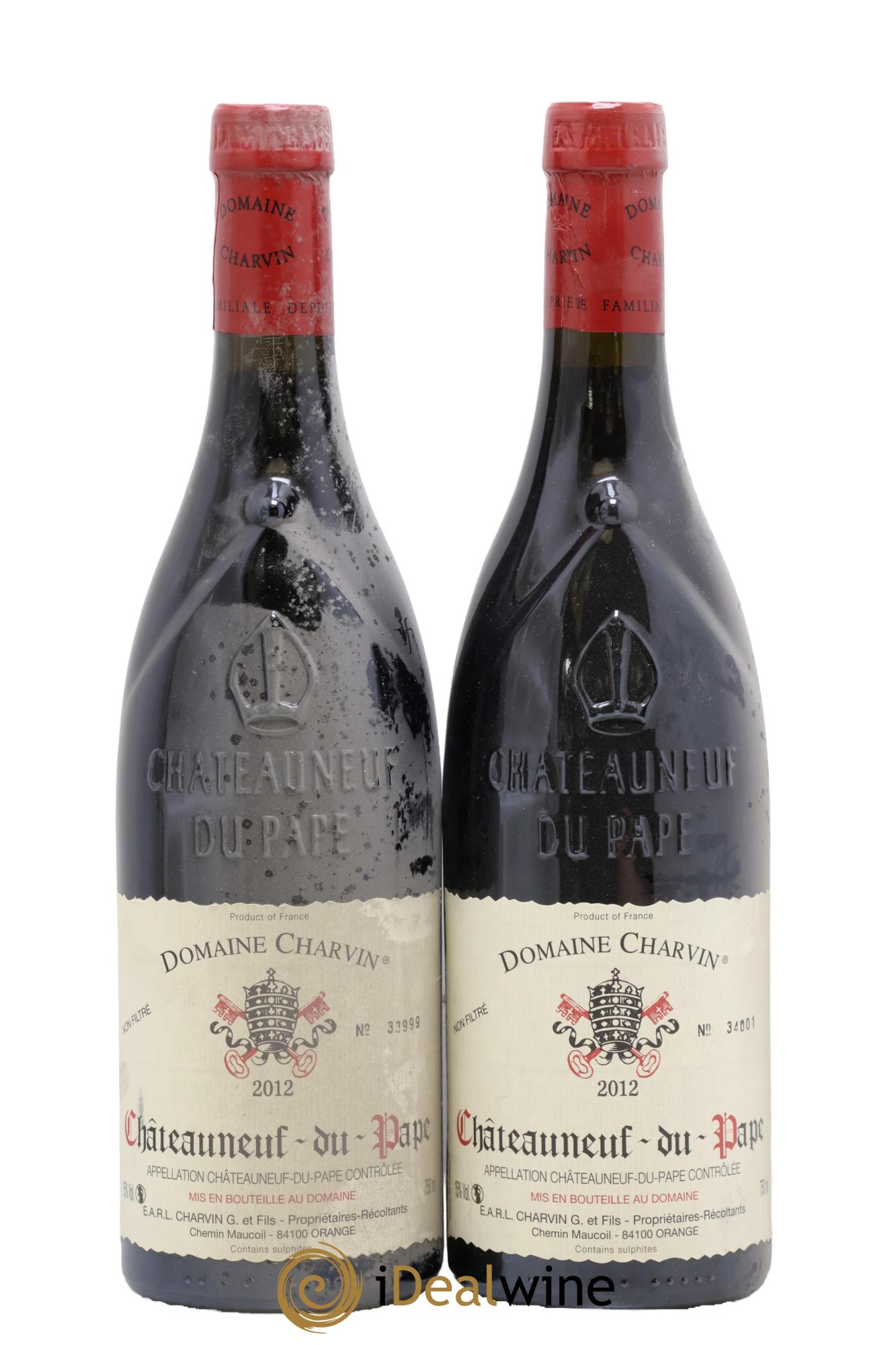 Châteauneuf-du-Pape Charvin (Domaine) 2012 - Lotto di 2 bottiglie - 0