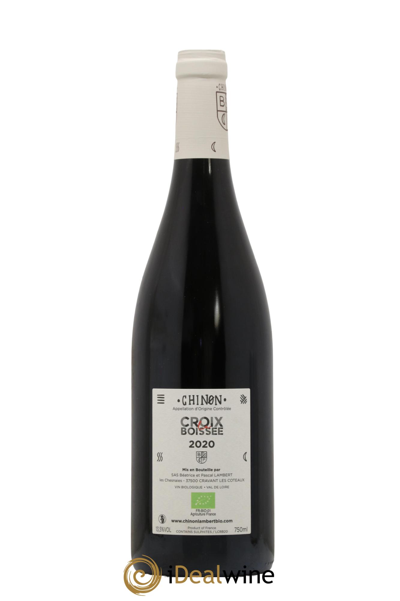 Chinon Domaine Lambert La Croix Boissee 2020 - Lot de 1 bouteille - 1