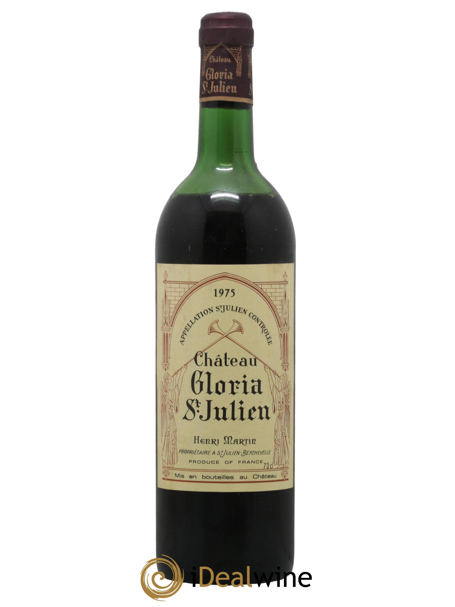 Château Gloria 1975 - Lot de 1 bouteille - 0