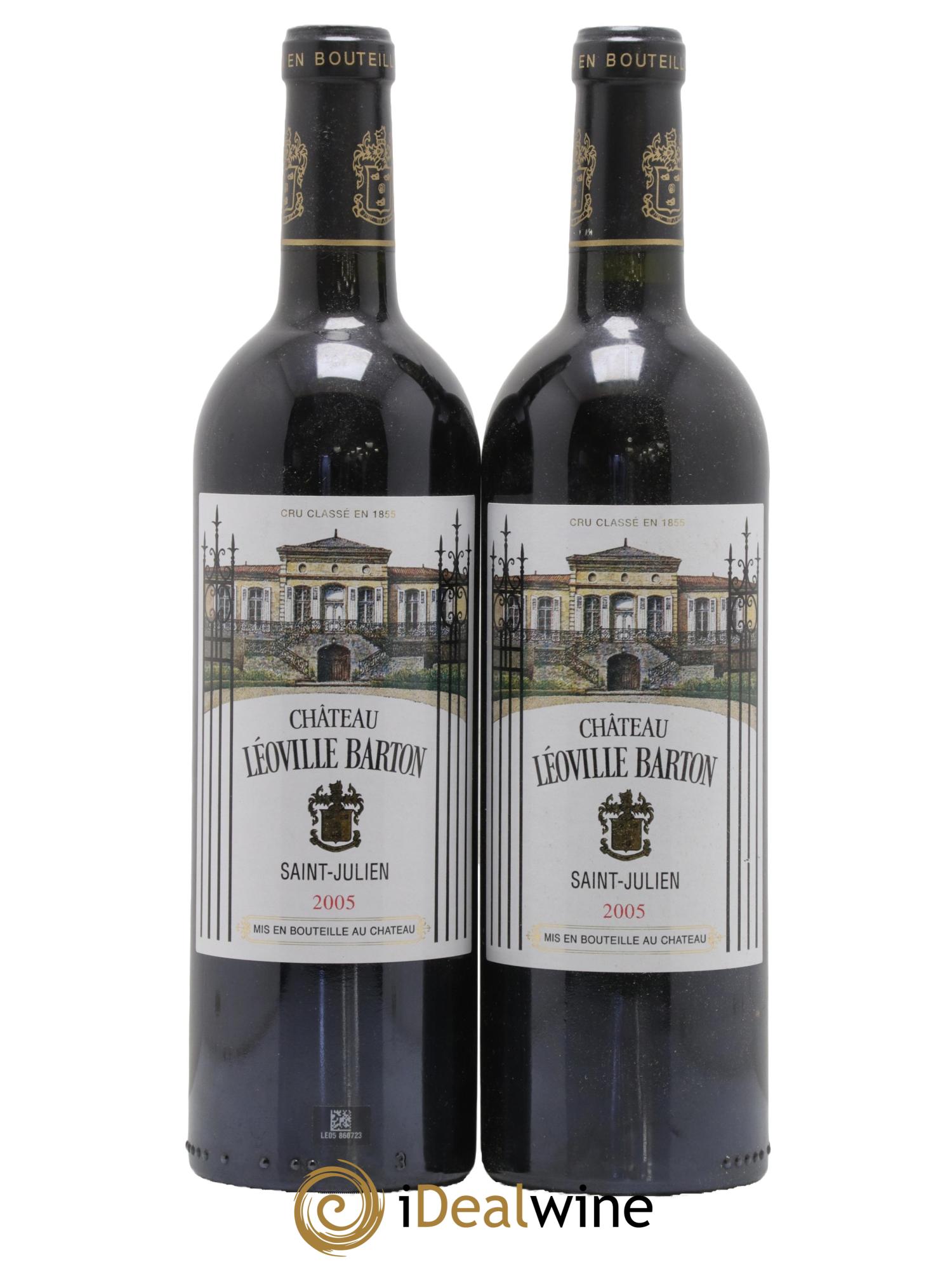 Château Léoville Barton 2ème Grand Cru Classé 2005 - Lot de 2 bouteilles - 0
