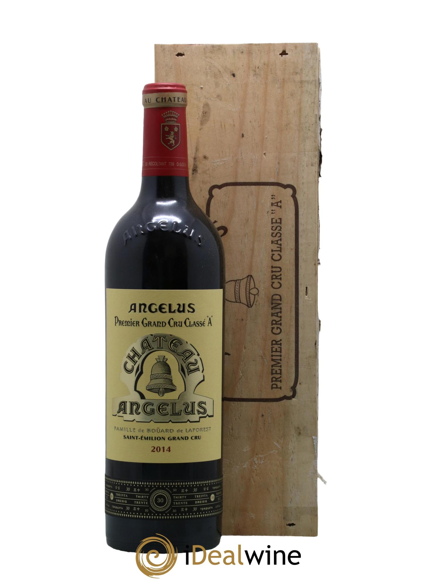 Château Angélus 1er Grand Cru Classé A 2014 - Lot de 1 bouteille - 0