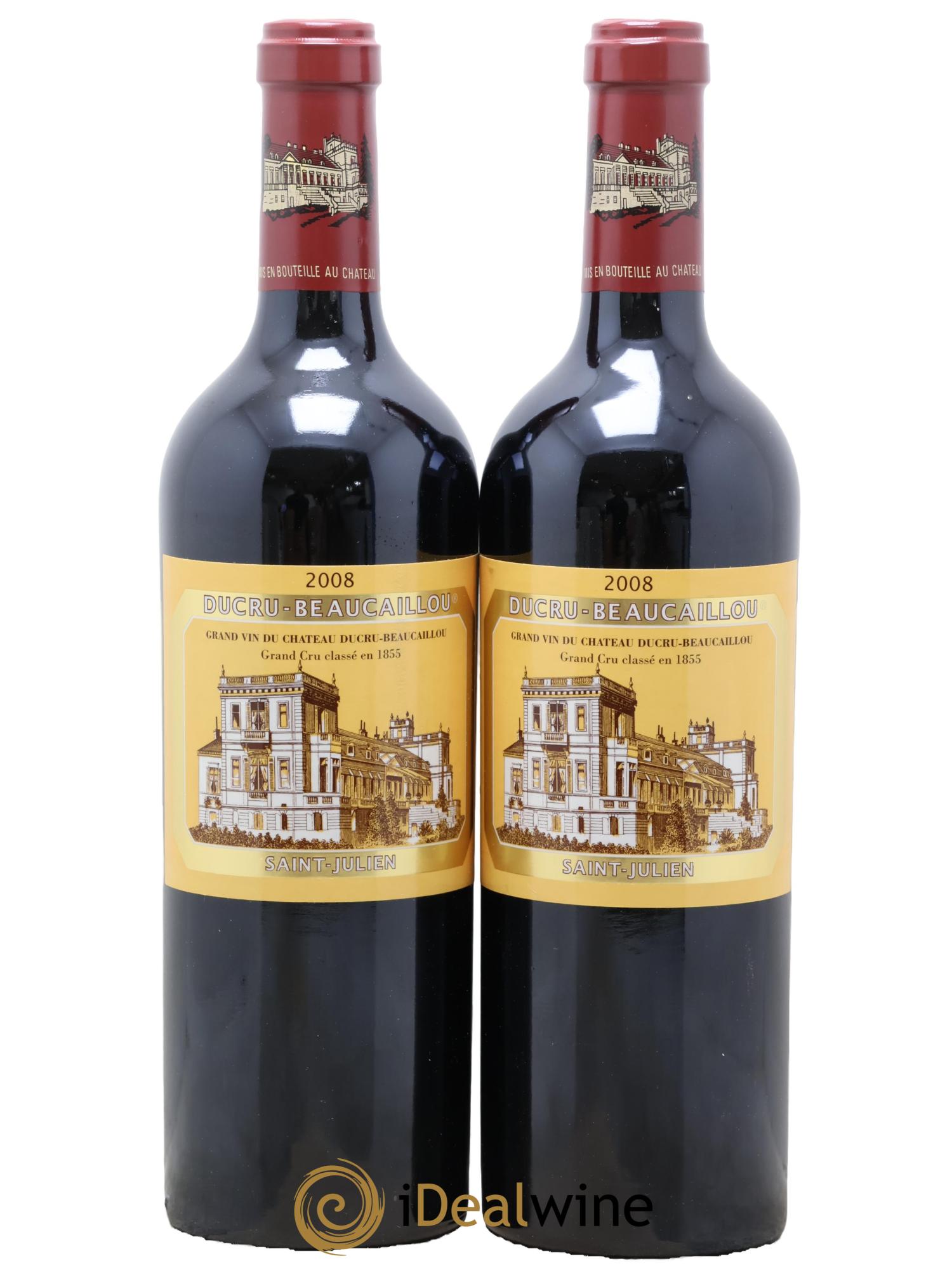 Château Ducru Beaucaillou 2ème Grand Cru Classé 2008 - Lotto di 2 bottiglie - 0