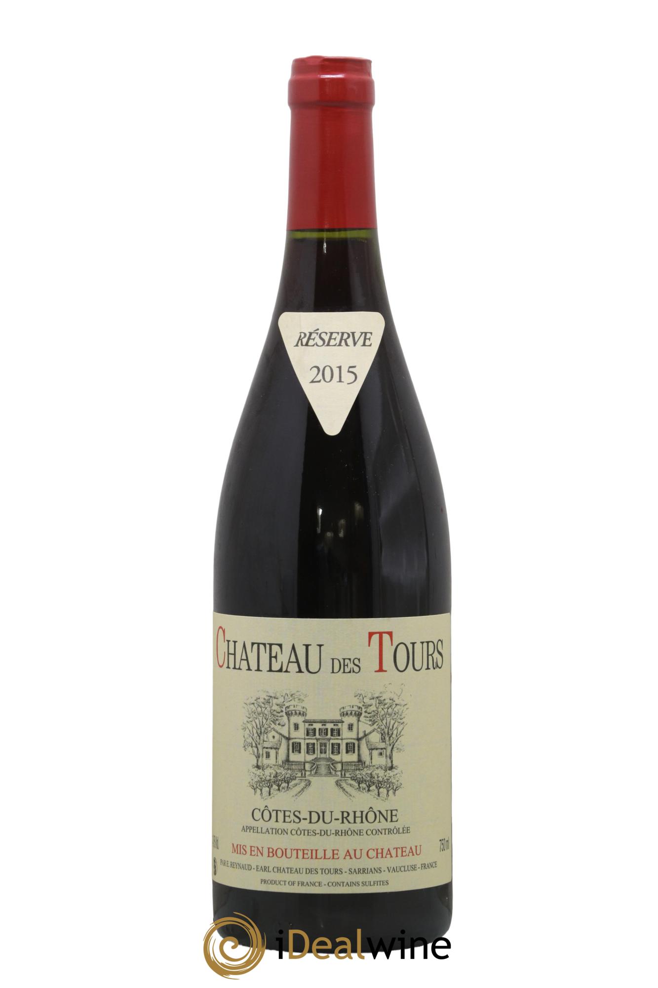 Côtes-du-Rhône Château des Tours Emmanuel Reynaud 2015 - Lot de 1 bouteille - 0