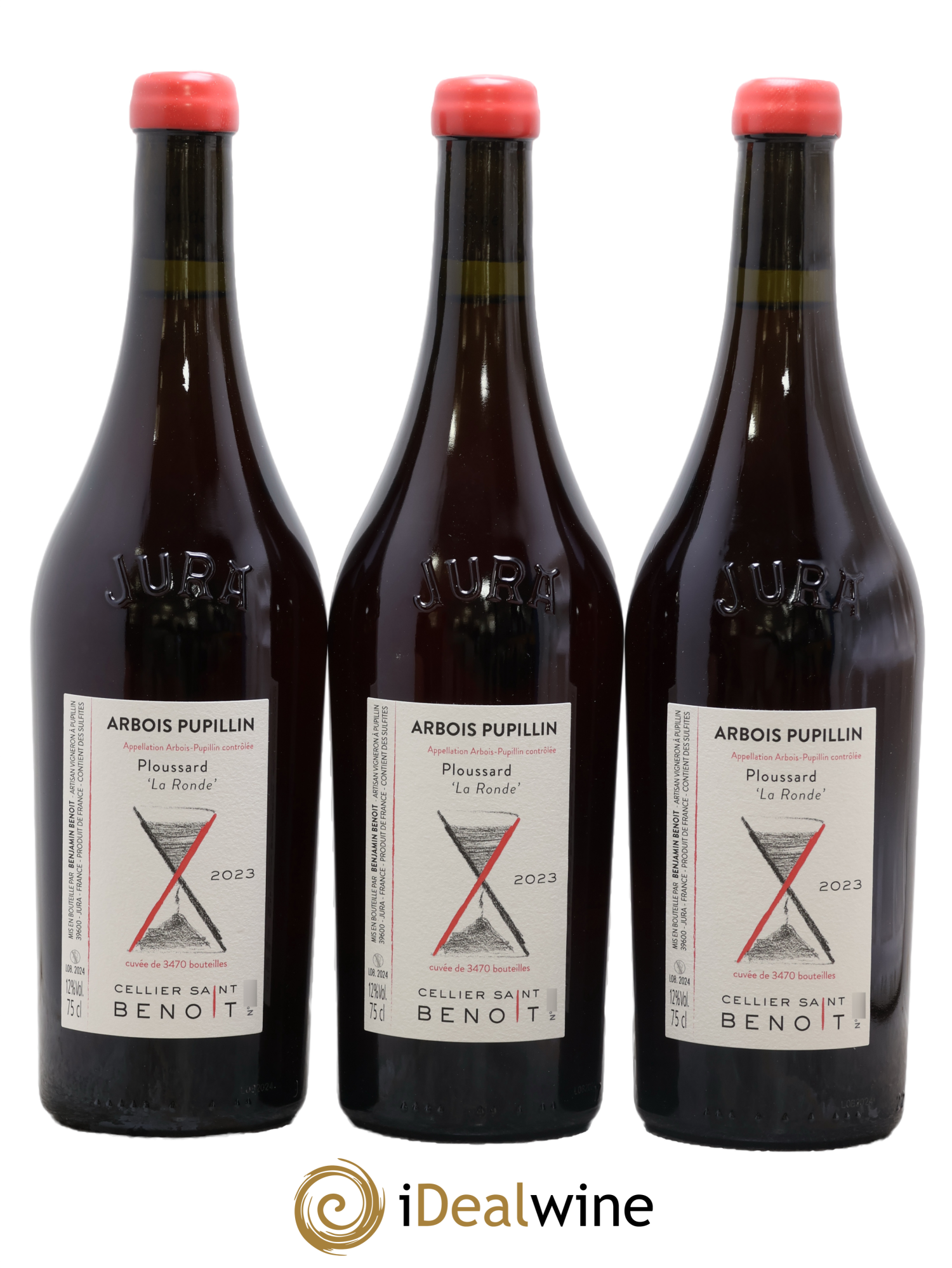 Arbois-Pupillin Ploussard La Ronde Cellier Saint Benoît 2023 - Posten von 3 Flaschen - 0