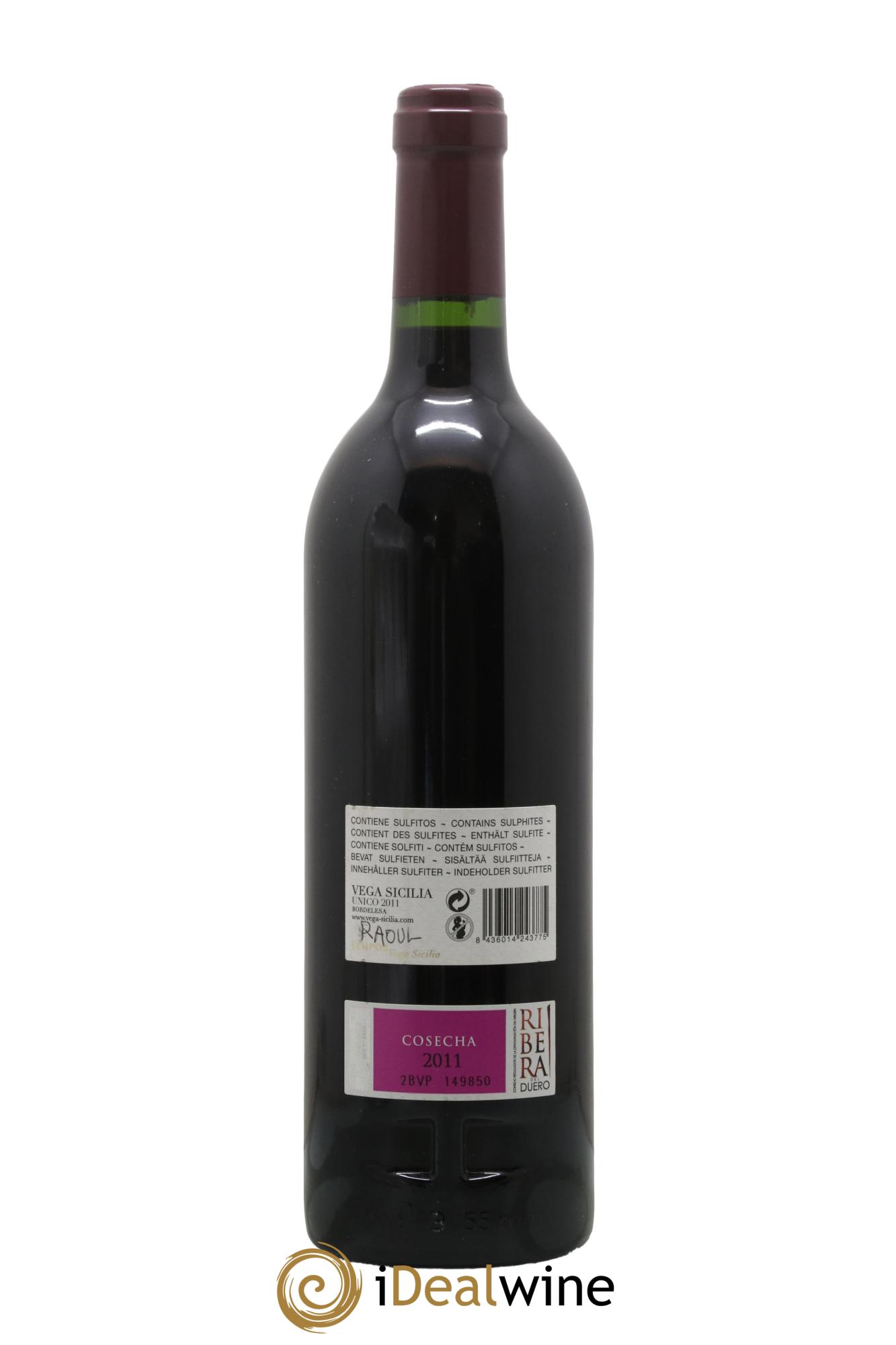 Ribera Del Duero DO Vega Sicilia Unico Famille Alvarez 2011 - Lotto di 1 bottiglia - 1