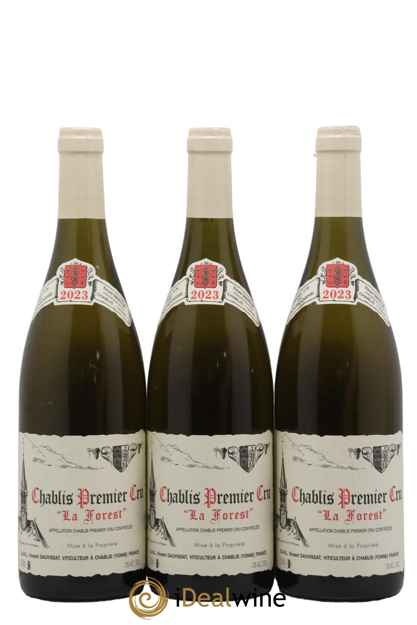 Chablis 1er Cru La Forest Vincent Dauvissat (Domaine) 2023 - Posten von 3 Flaschen - 0