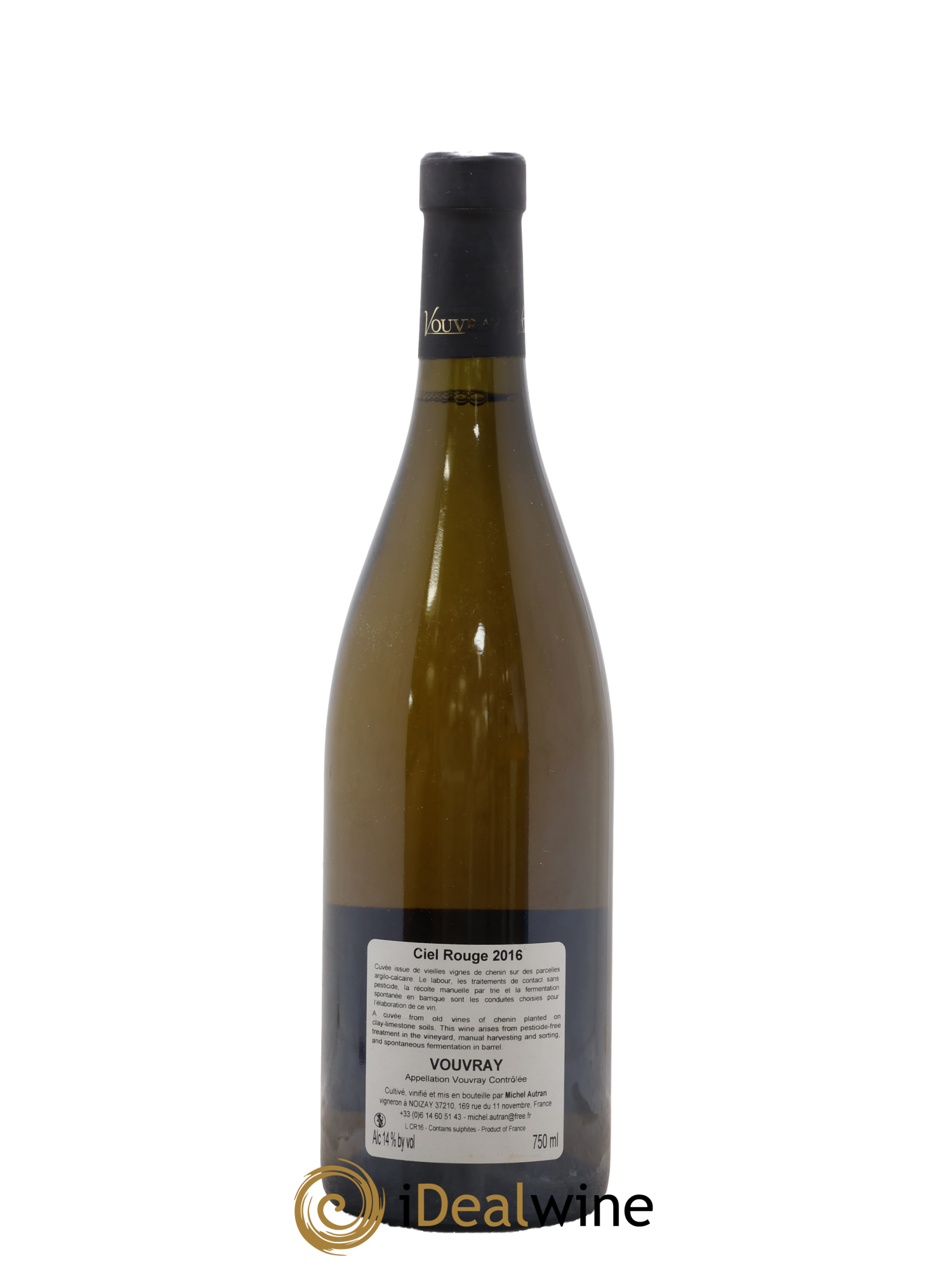 Vouvray Ciel Rouge Michel Autran 2016 - Lot de 1 bouteille - 1