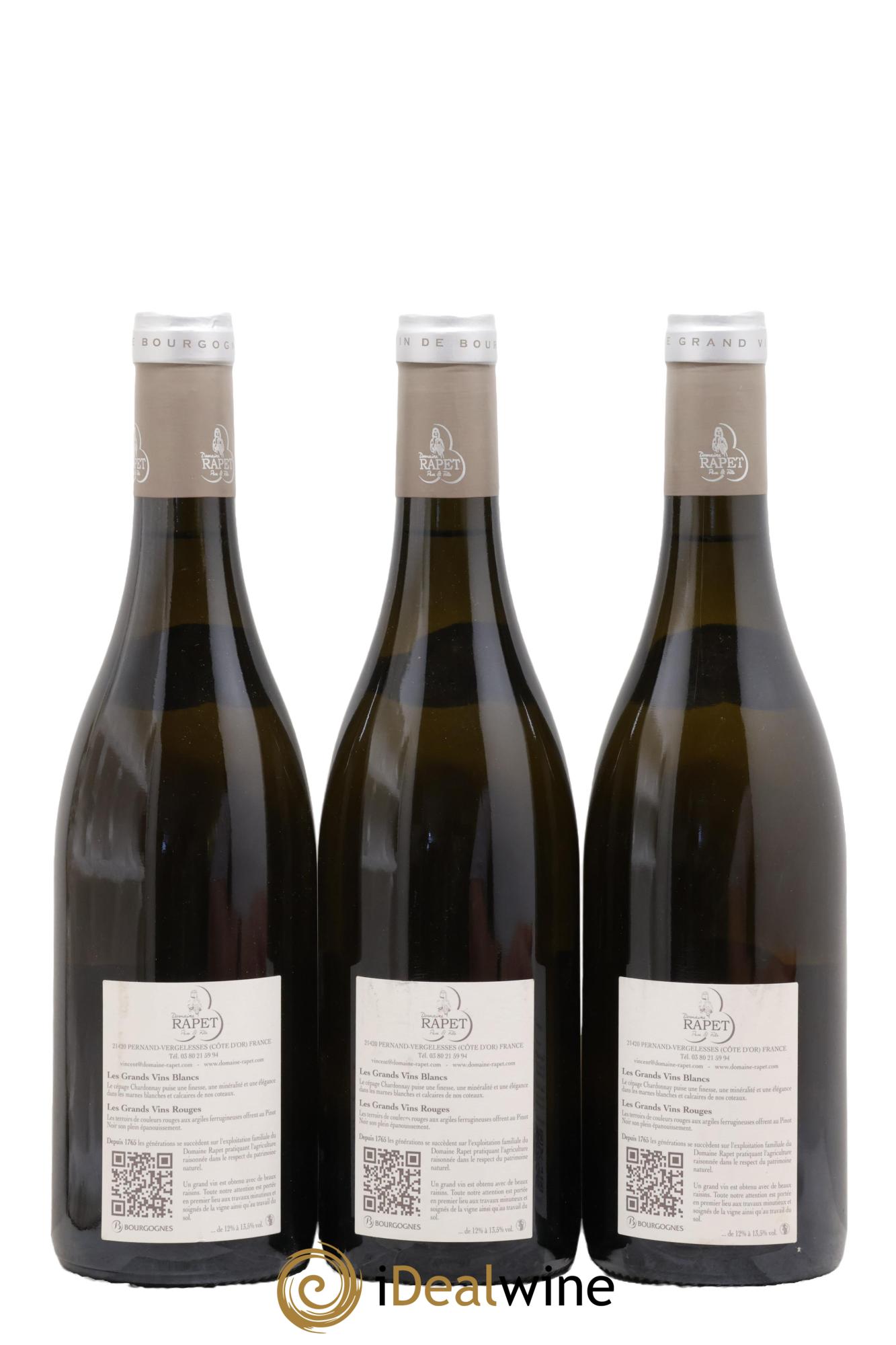 Corton-Charlemagne Grand Cru Rapet Père & Fils 2014 - Lot de 3 bouteilles - 1