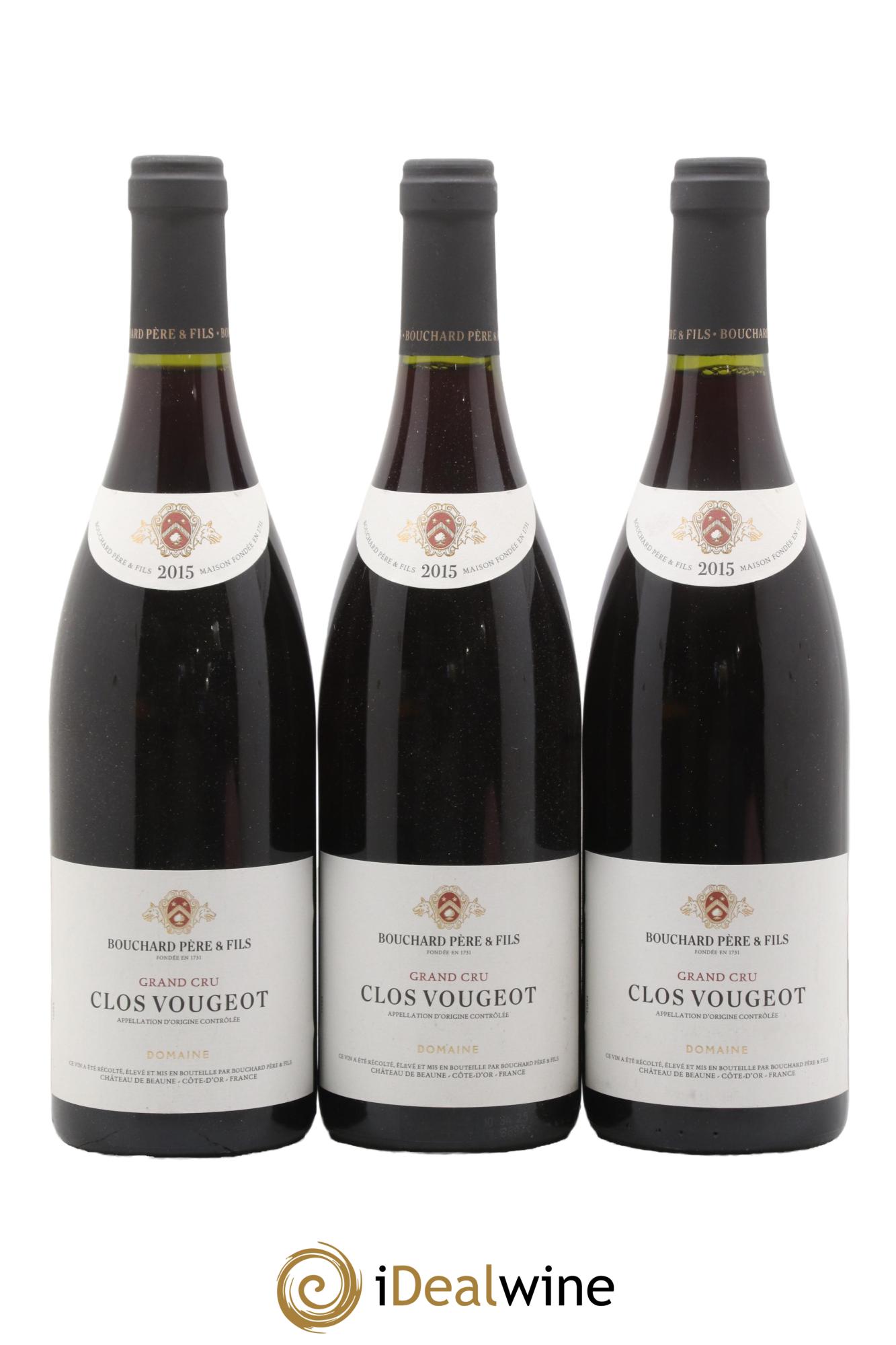 Clos de Vougeot Grand Cru Bouchard Père & Fils 2015 - Lot de 6 bouteilles - 1