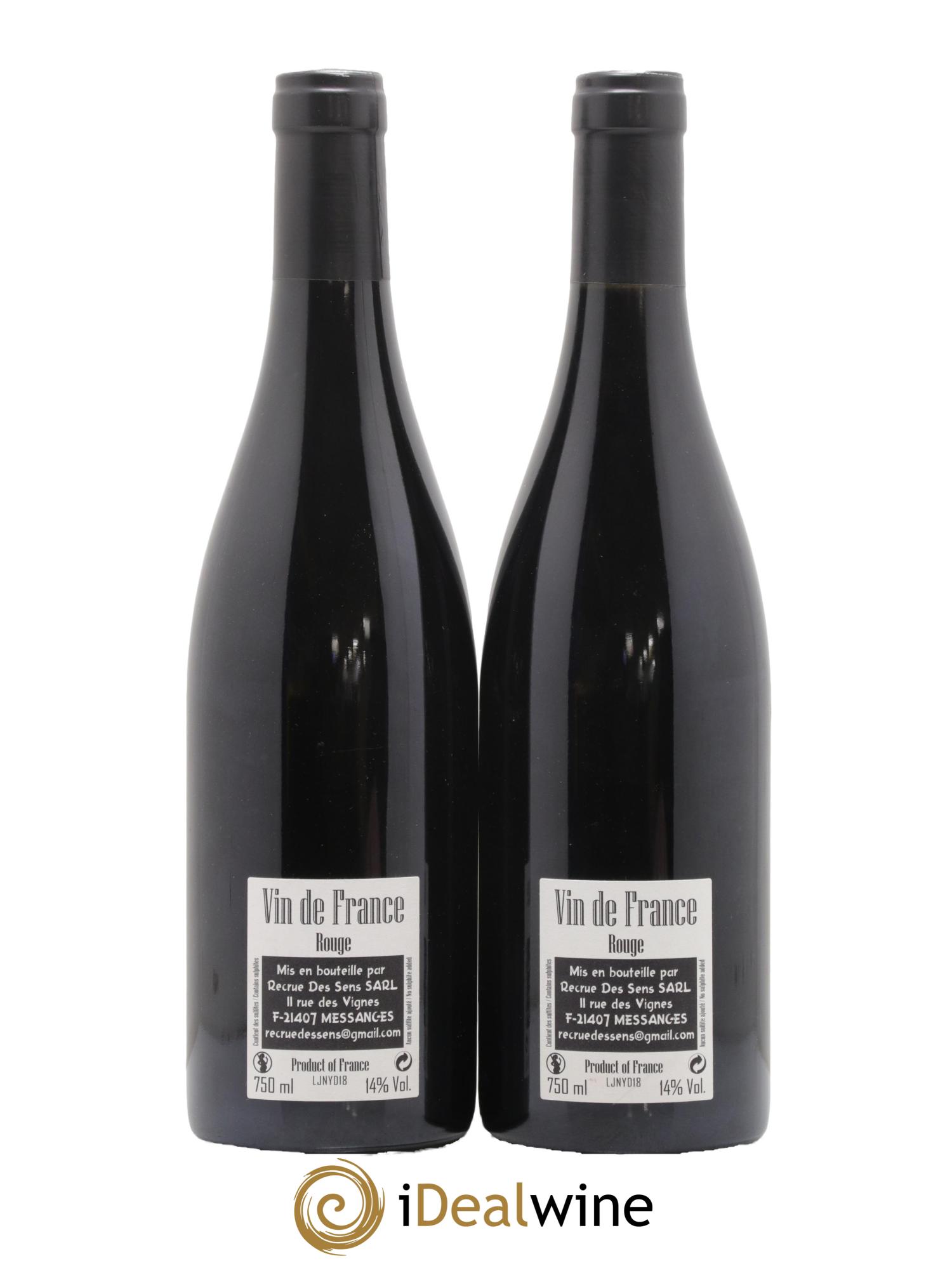 Vin de France Jeannot Yann Durieux - Recrue des Sens 2018 - Lot de 2 bouteilles - 1