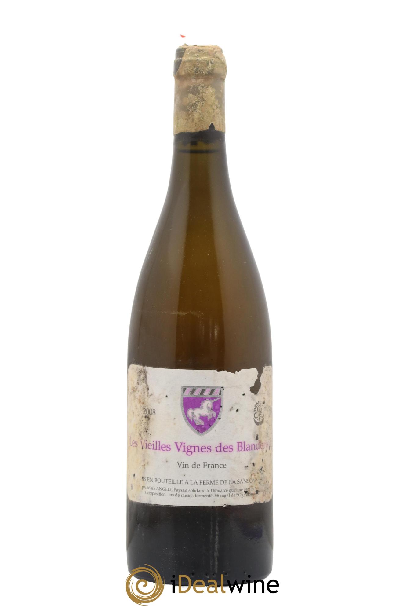 Vin de France Les Vieilles Vignes des Blanderies Mark Angeli (Domaine) - Ferme de la Sansonnière 2008 - Lot de 1 bouteille - 0