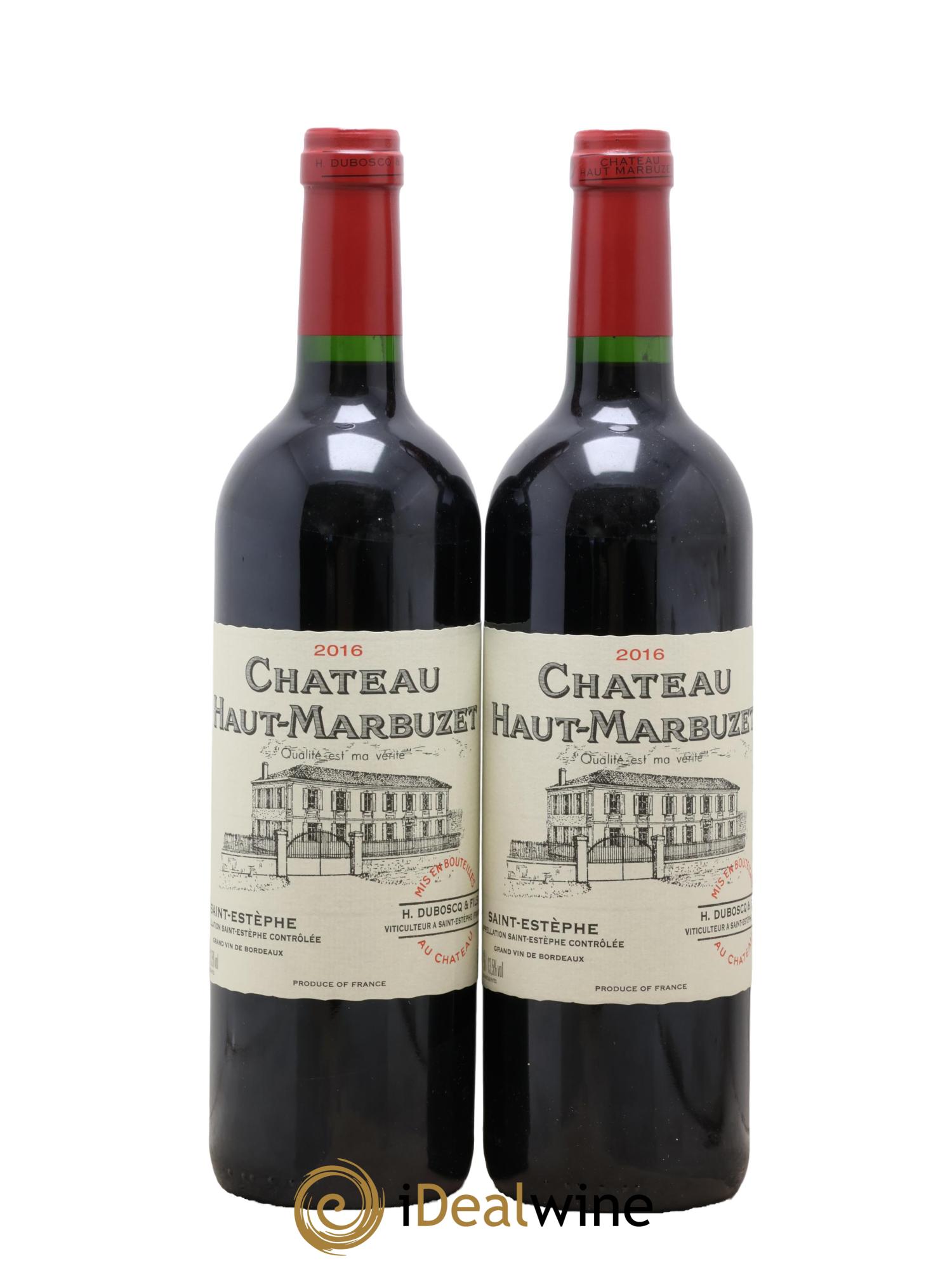 Château Haut Marbuzet 2016 - Lotto di 2 bottiglie - 0