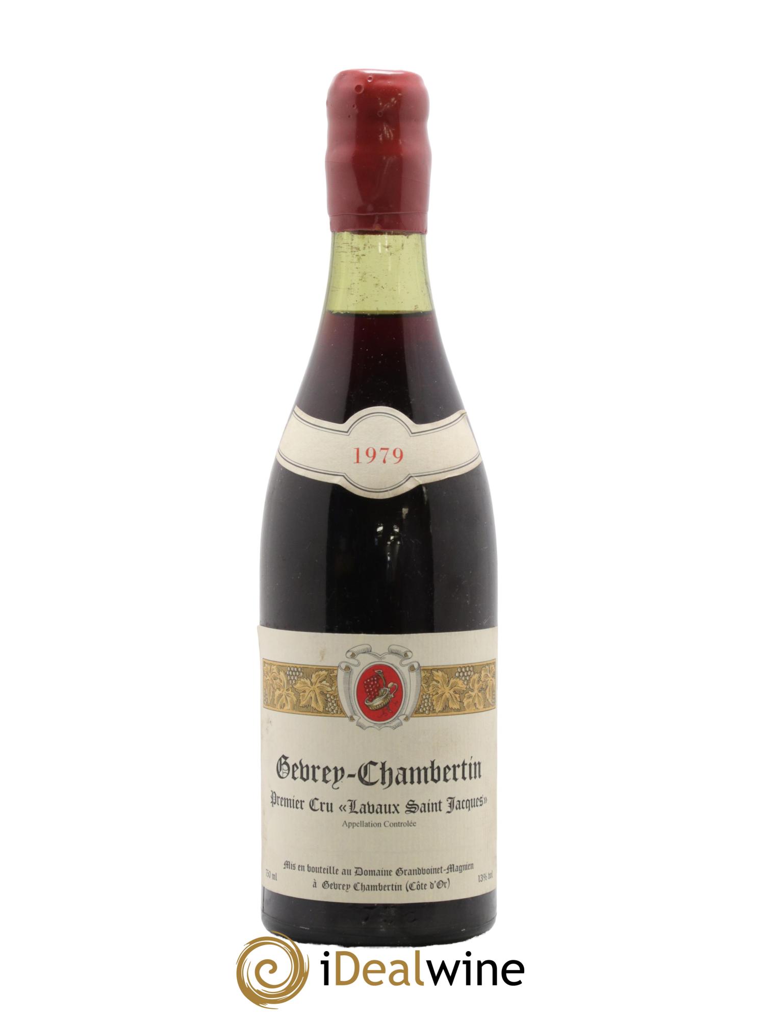 Gevrey-Chambertin 1er Cru Lavaux Saint-Jacques Grandvoinet Magnien 1979 - Lot de 1 bouteille - 0