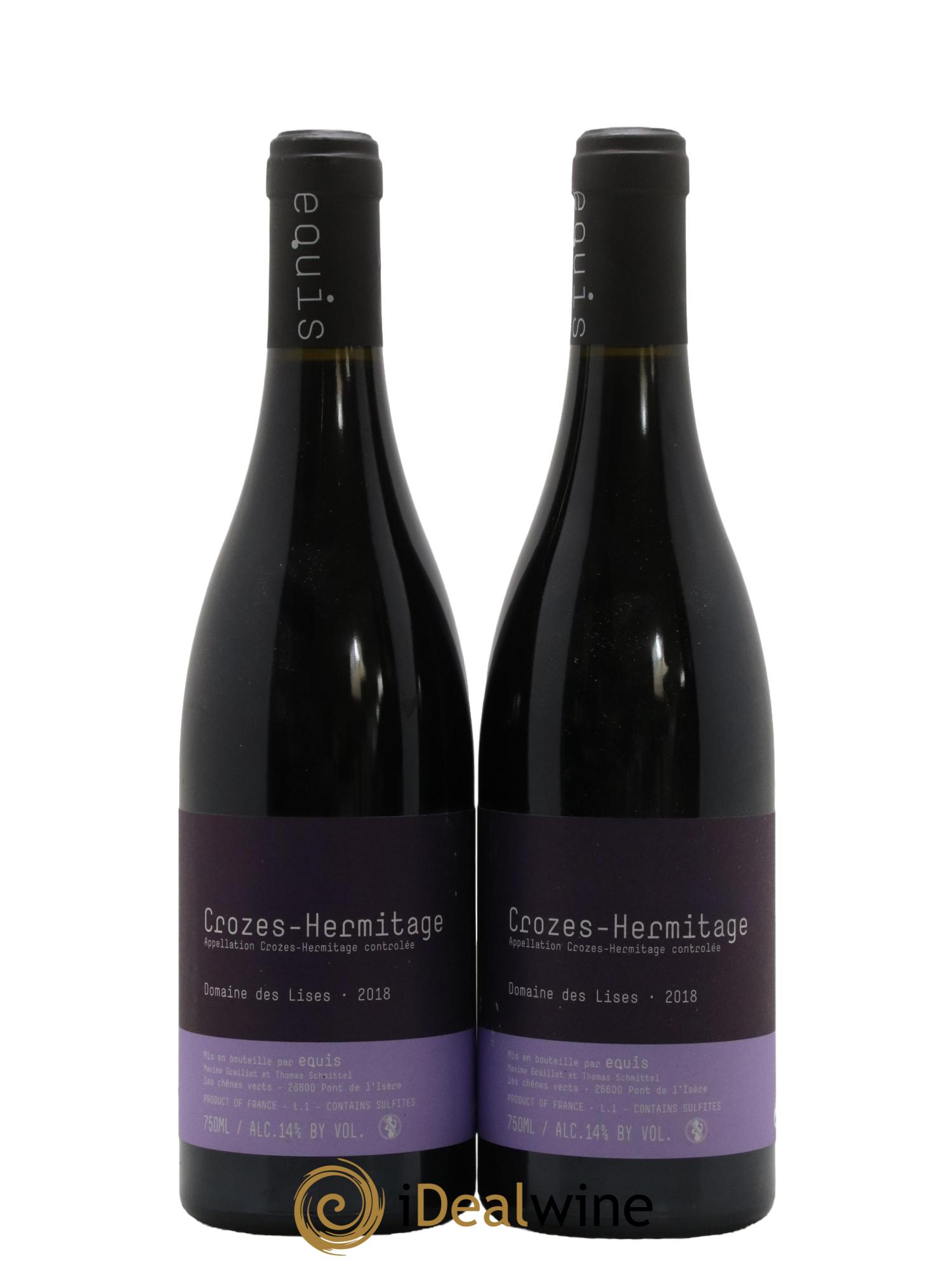 Crozes-Hermitage Lises (Domaine des) 2018 - Lot de 2 bouteilles - 0