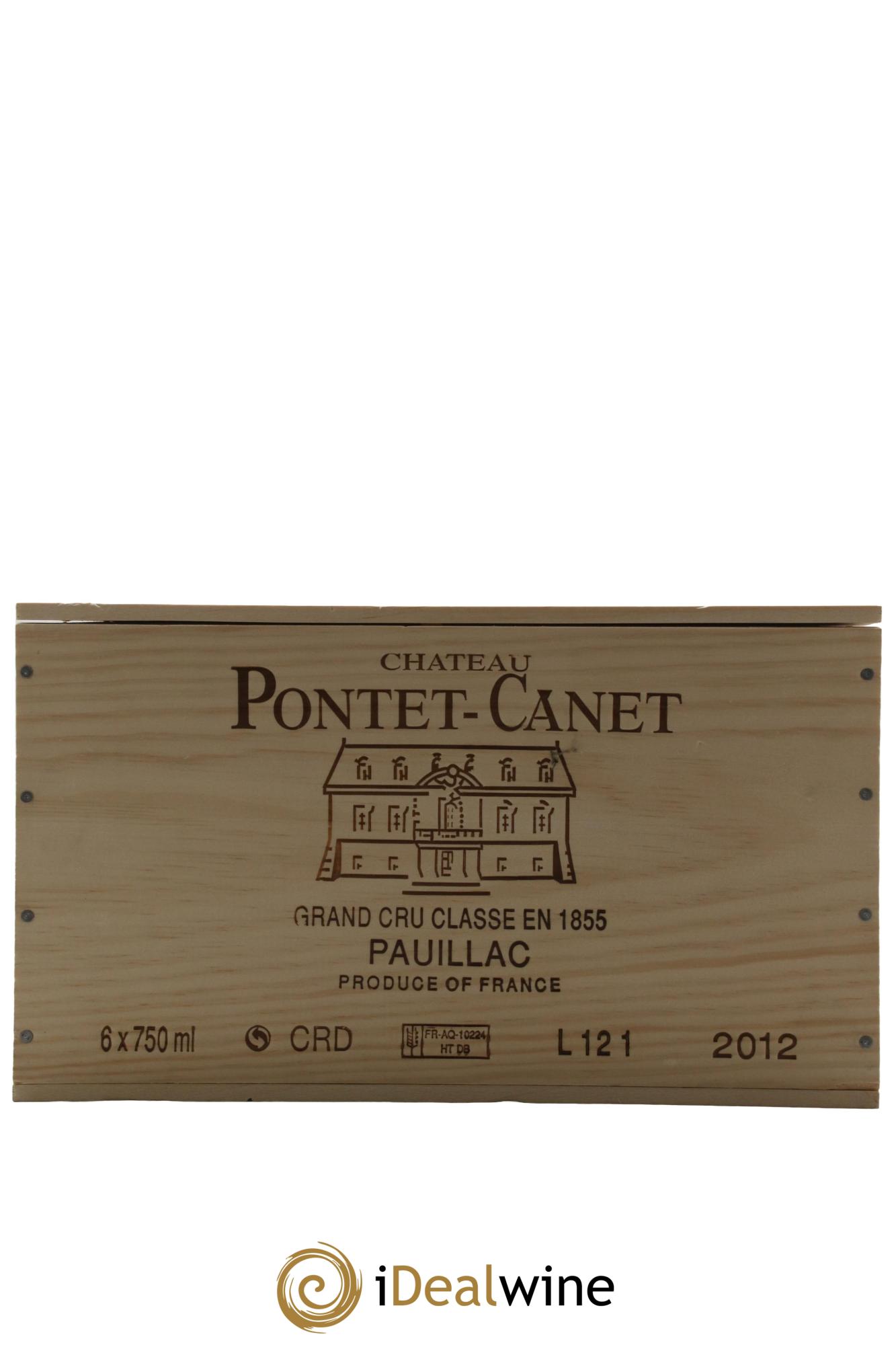 Château Pontet Canet 5ème Grand Cru Classé 2012 - Lotto di 6 bottiglie - 1