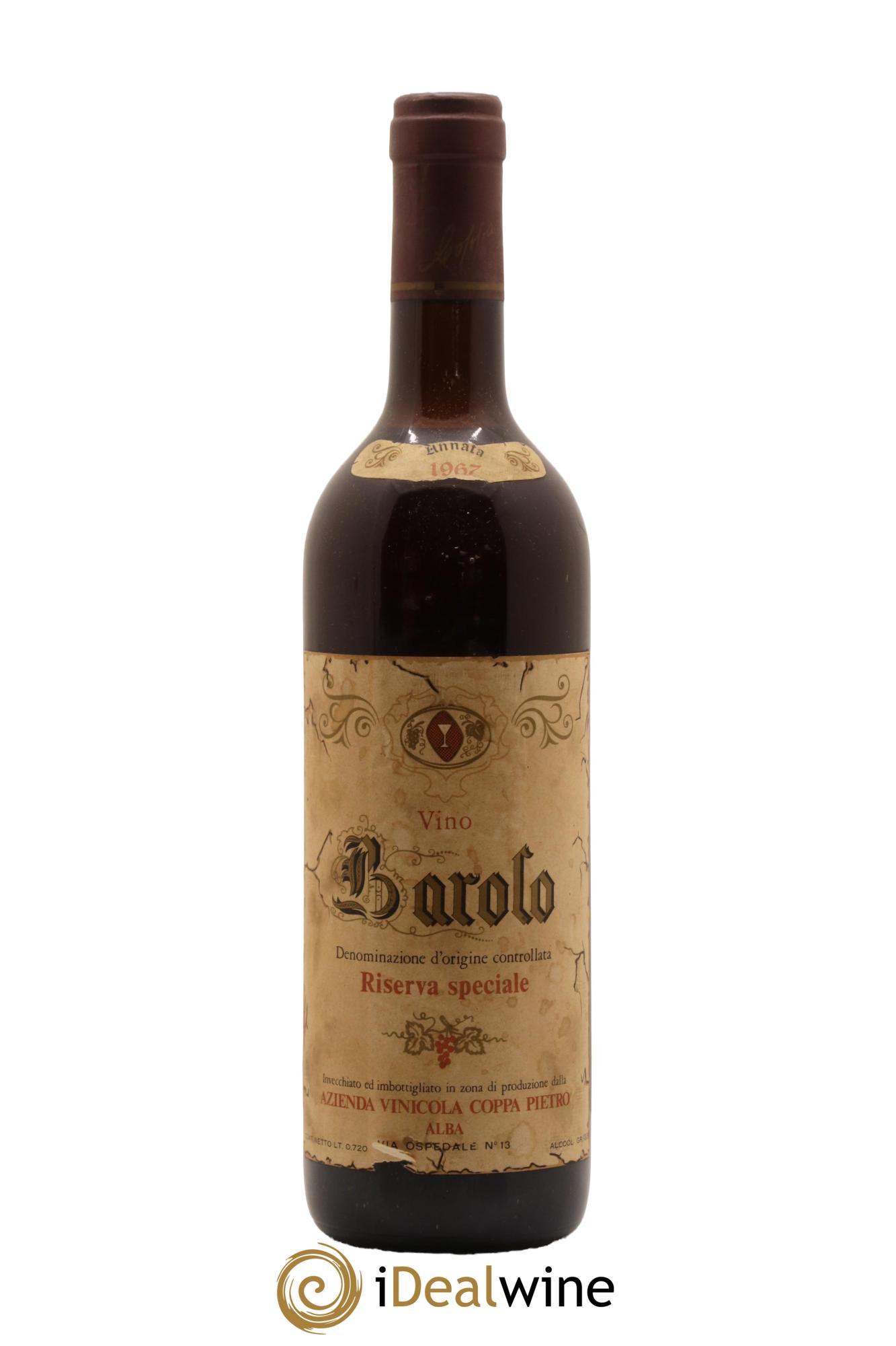Barolo Riserva Speciale Coppa Pietro 1967 - Posten von 1 Flasche - 0