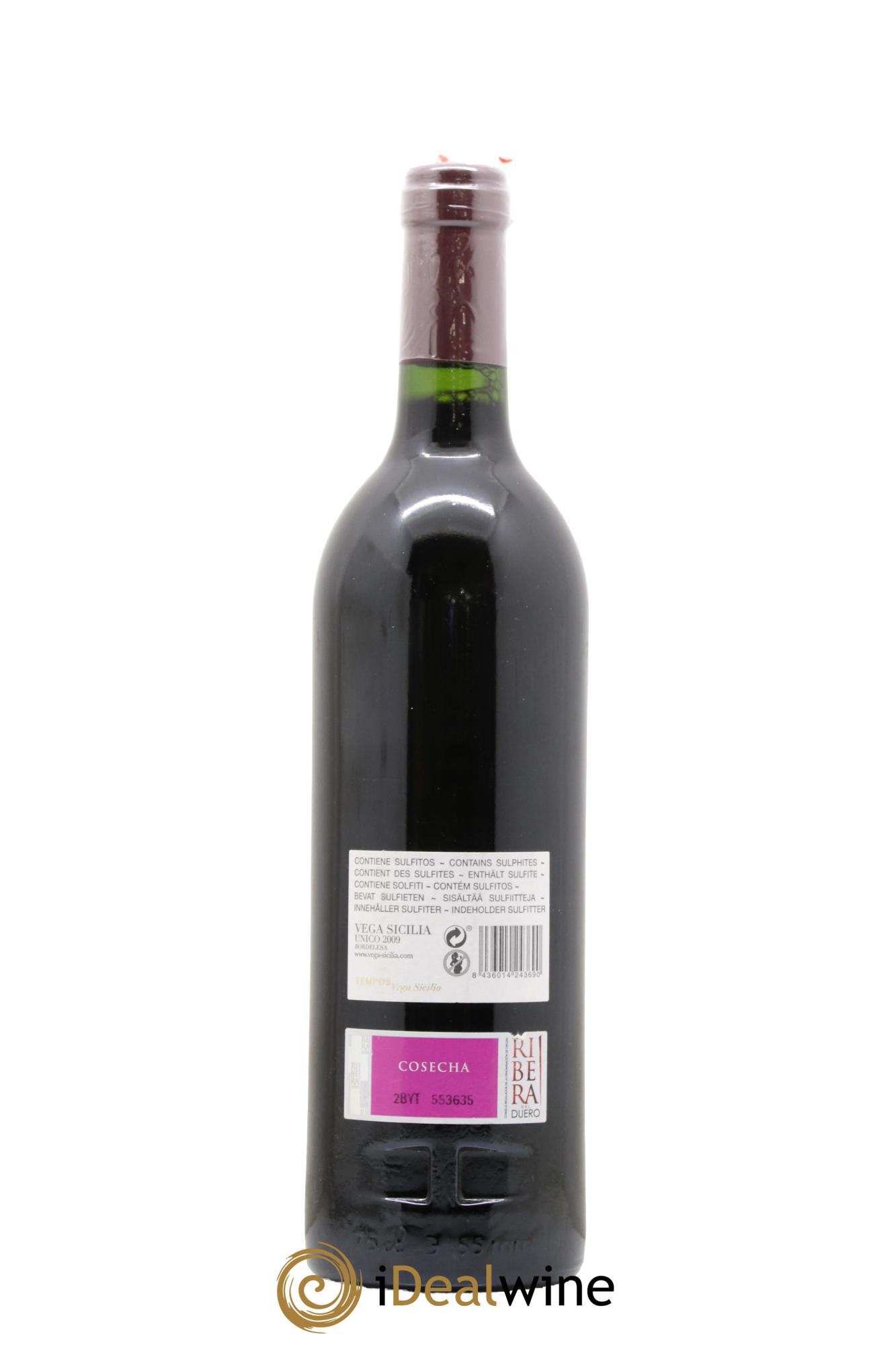 Ribera Del Duero DO Vega Sicilia Unico Famille Alvarez 2009 - Lot de 1 bouteille - 1