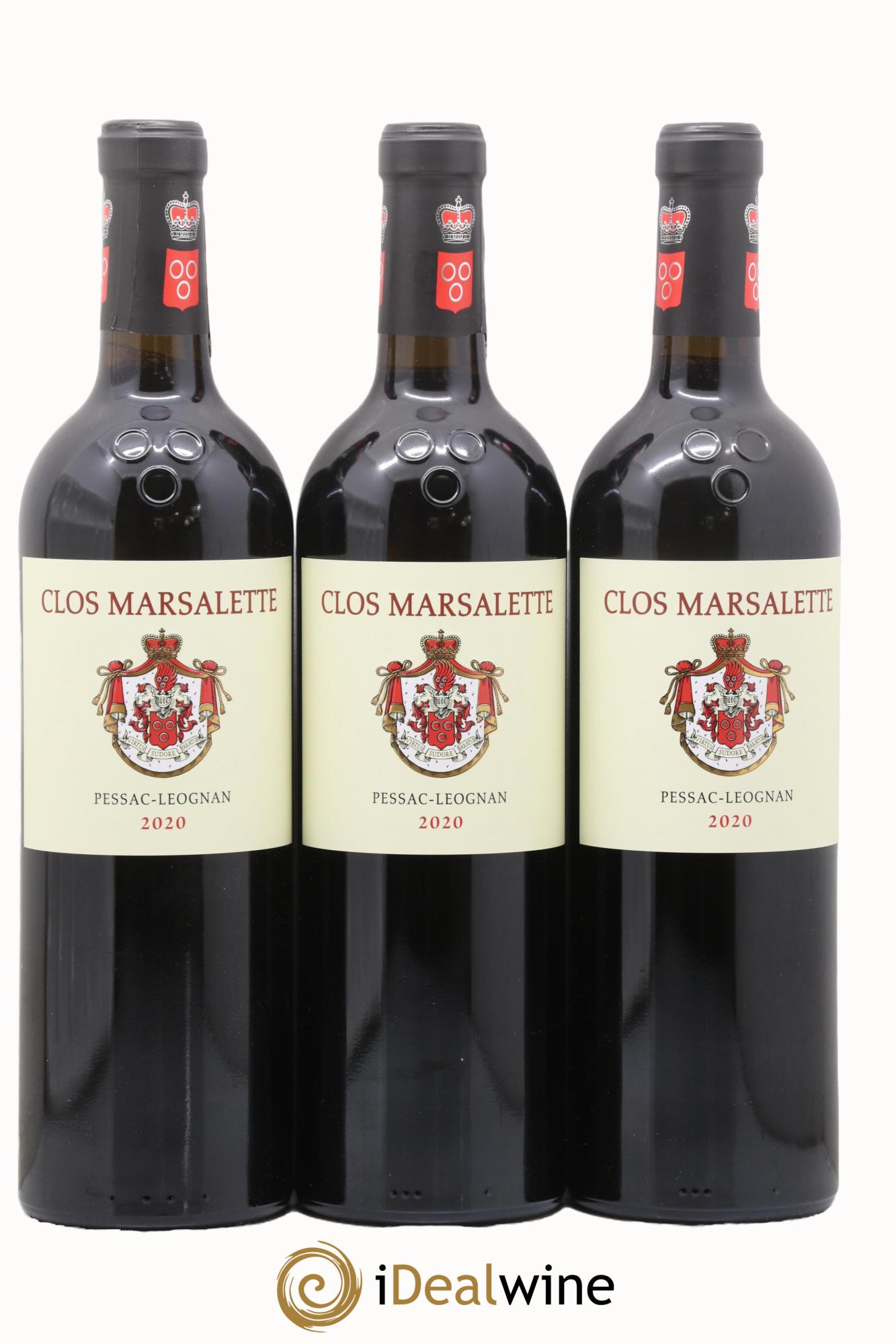 Pessac-Léognan Clos Marsalette 2020 - Lot de 3 bouteilles - 0