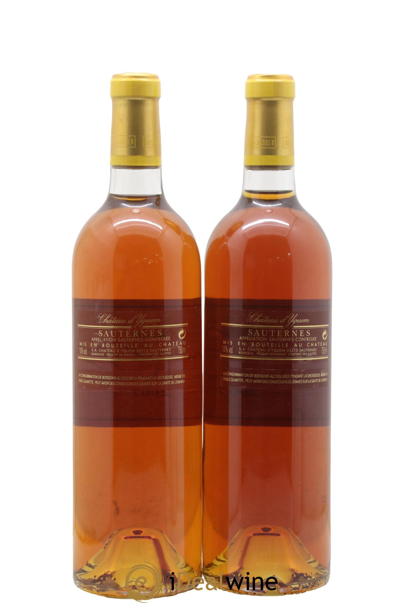 Château d' Yquem 1er Cru Classé Supérieur 2007 - Lotto di 2 bottiglie - 1
