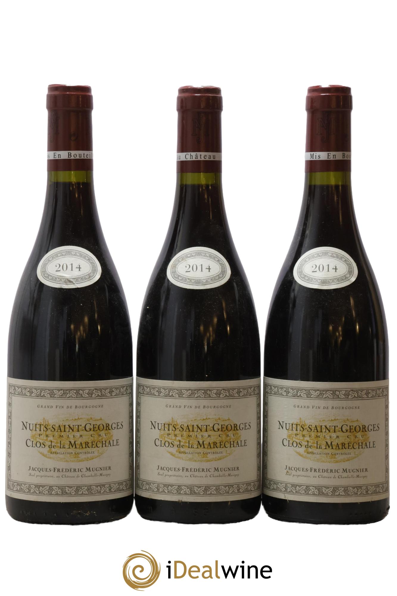 Nuits-Saint-Georges 1er Cru Clos de La Maréchale Jacques-Frédéric Mugnier 2014 - Lot of 3 bottles - 0