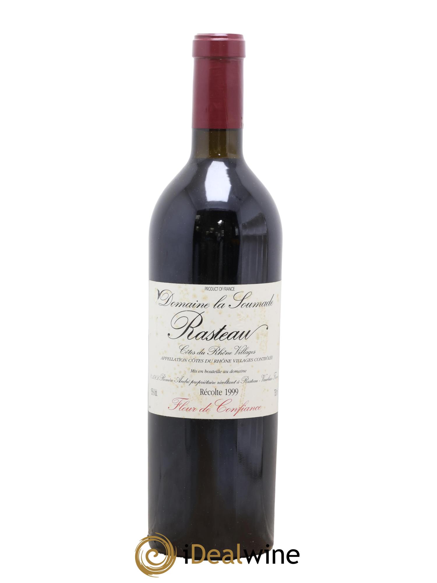 Rasteau Fleur de confiance La Soumade (Domaine) 1999 - Lot de 1 bouteille - 0