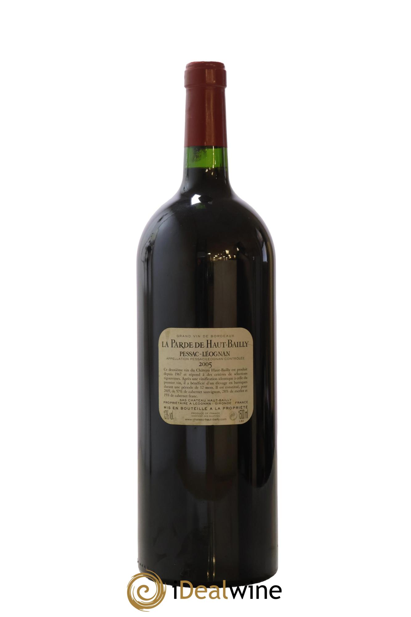 Haut Bailly II (Anciennement La Parde de Haut-Bailly) Second Vin 2005 - Lot de 1 magnum - 2