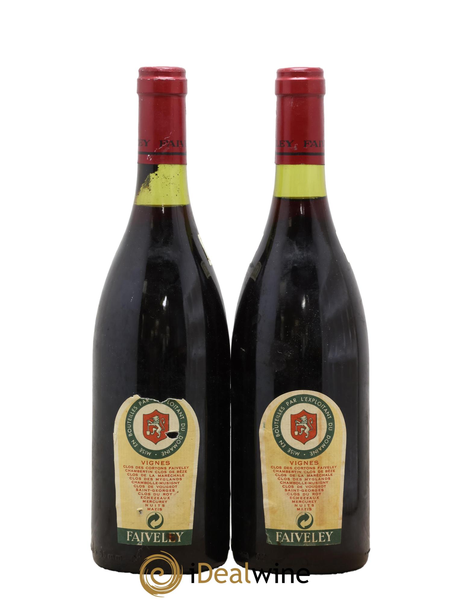 Clos de Vougeot Grand Cru Faiveley 1990 - Lot de 2 bouteilles - 1