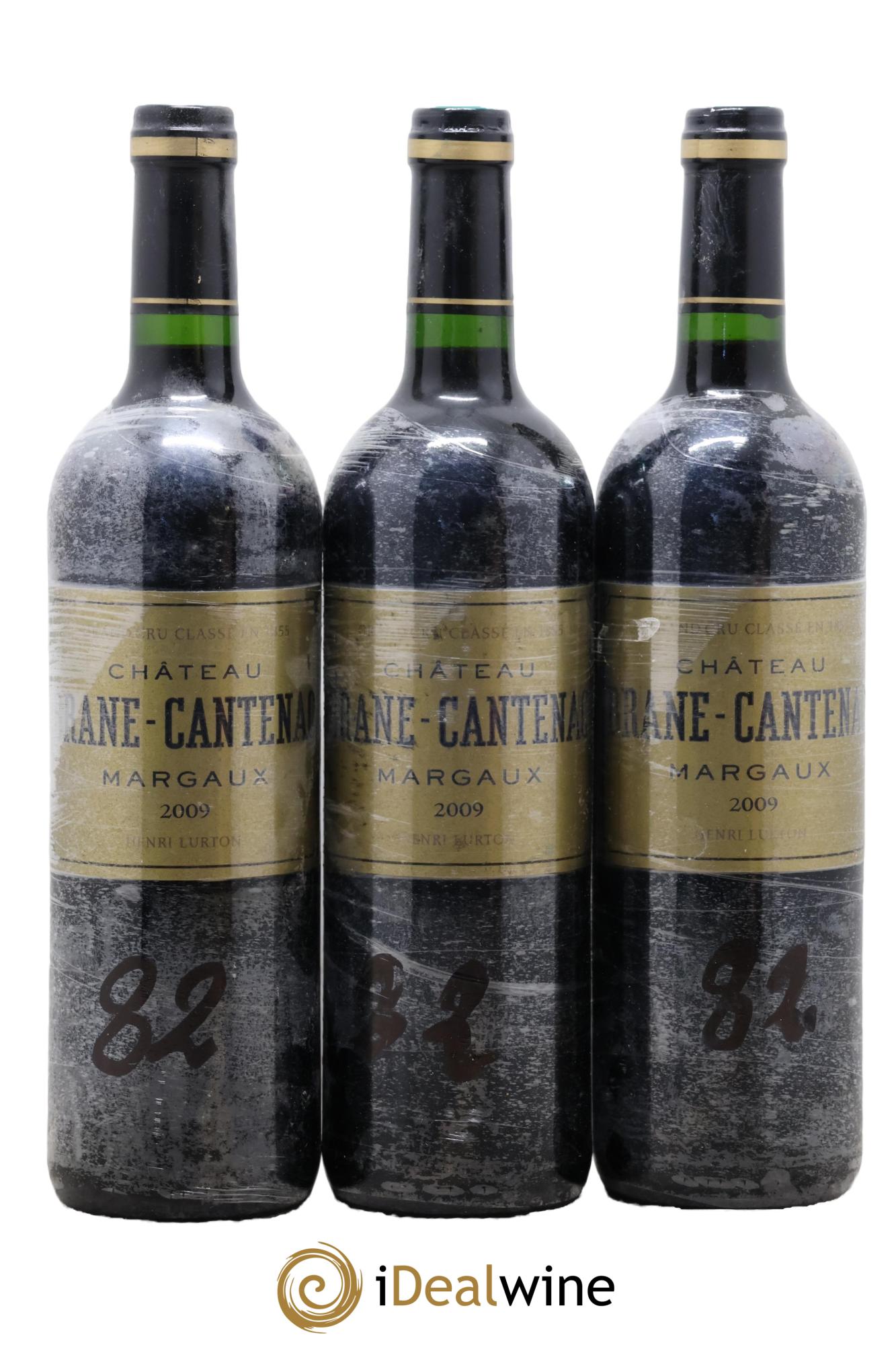 Château Brane Cantenac 2ème Grand Cru Classé 2009 - Posten von 3 Flaschen - 0
