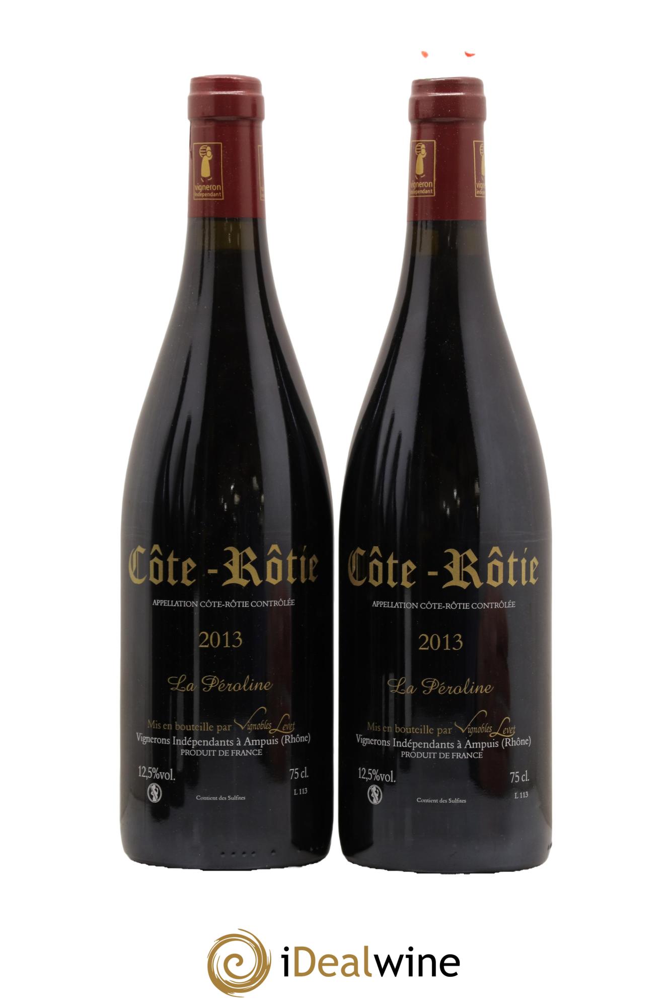 Côte-Rôtie La Péroline Vignobles Levet 2013 - Lot de 2 bouteilles - 1