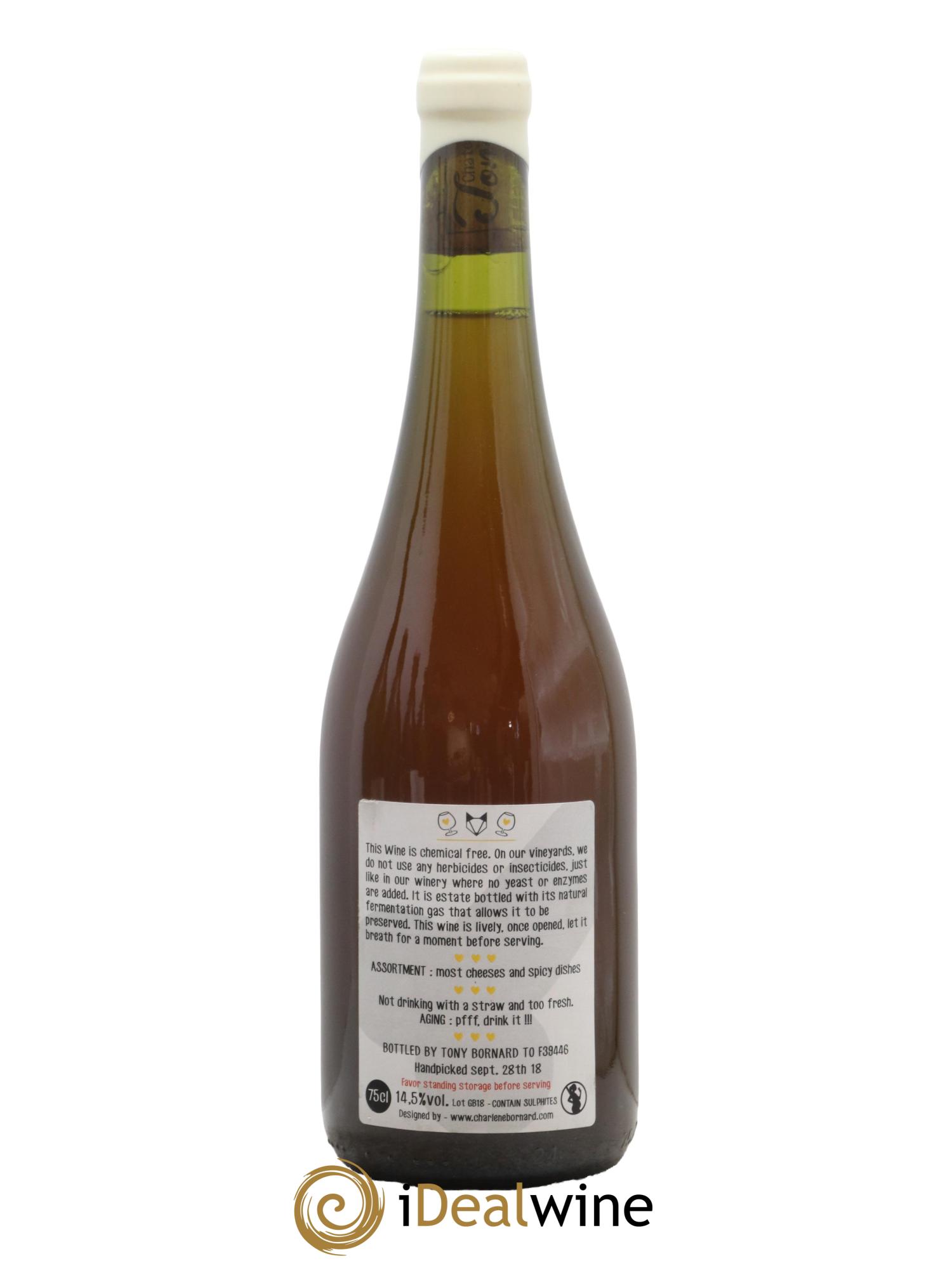 Vin de France Le Gentil Blanc Tony Bornard 2018 - Lot de 1 bouteille - 1